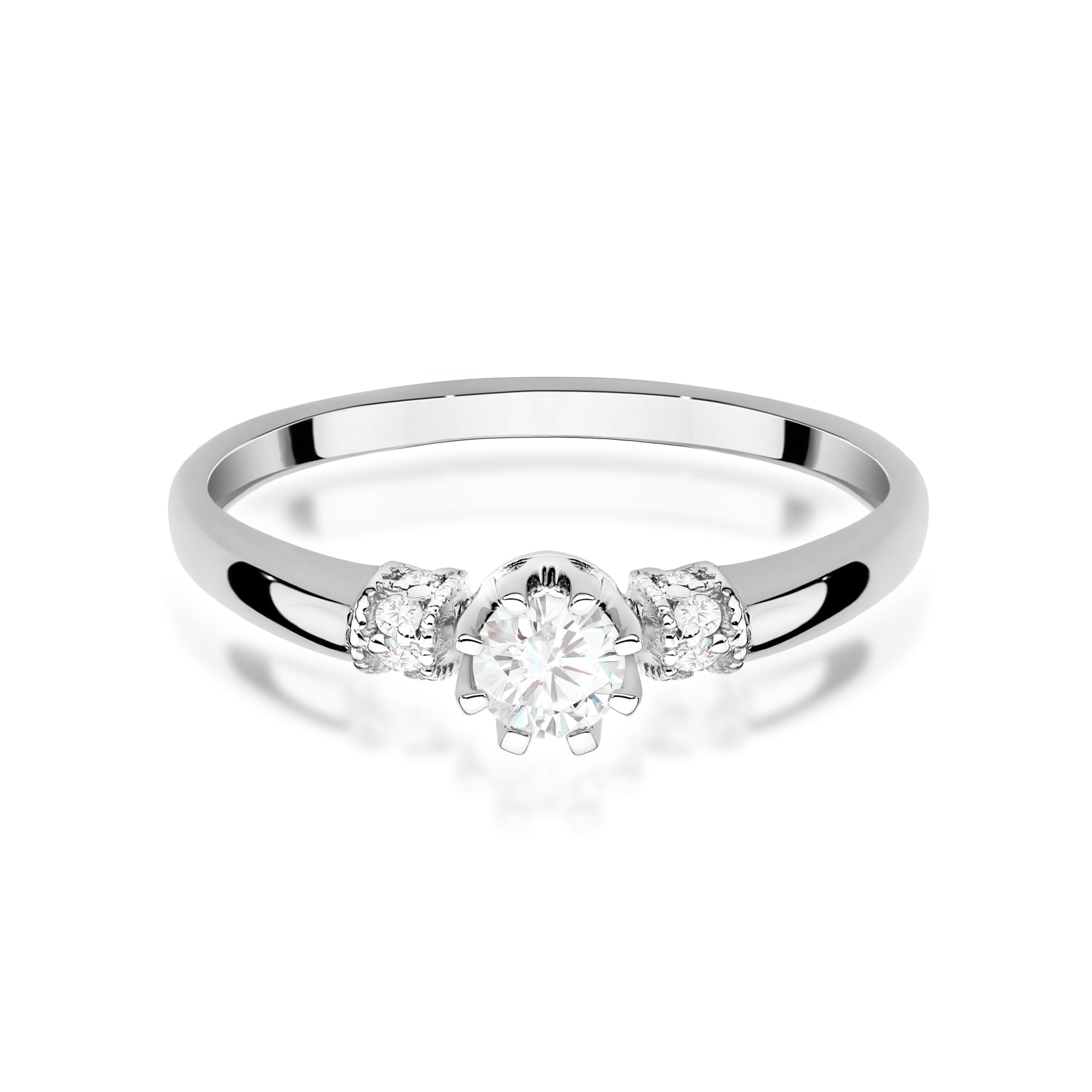 Inel Aur 9K cu Diamante de Laborator 0.32 ct