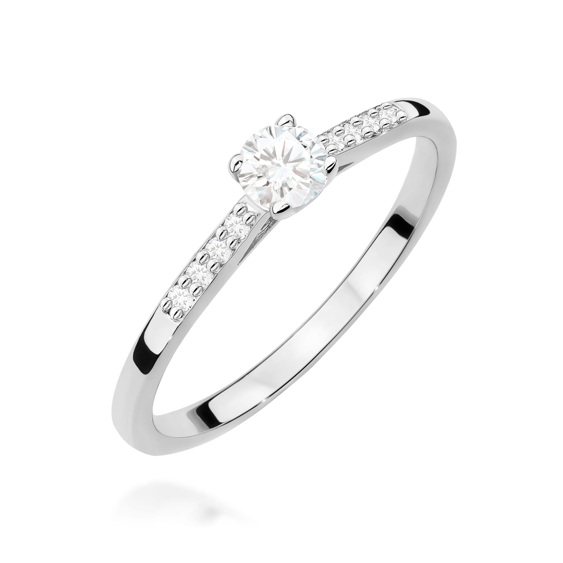 Inel Aur 9K cu Diamante Naturale 0.32 ct