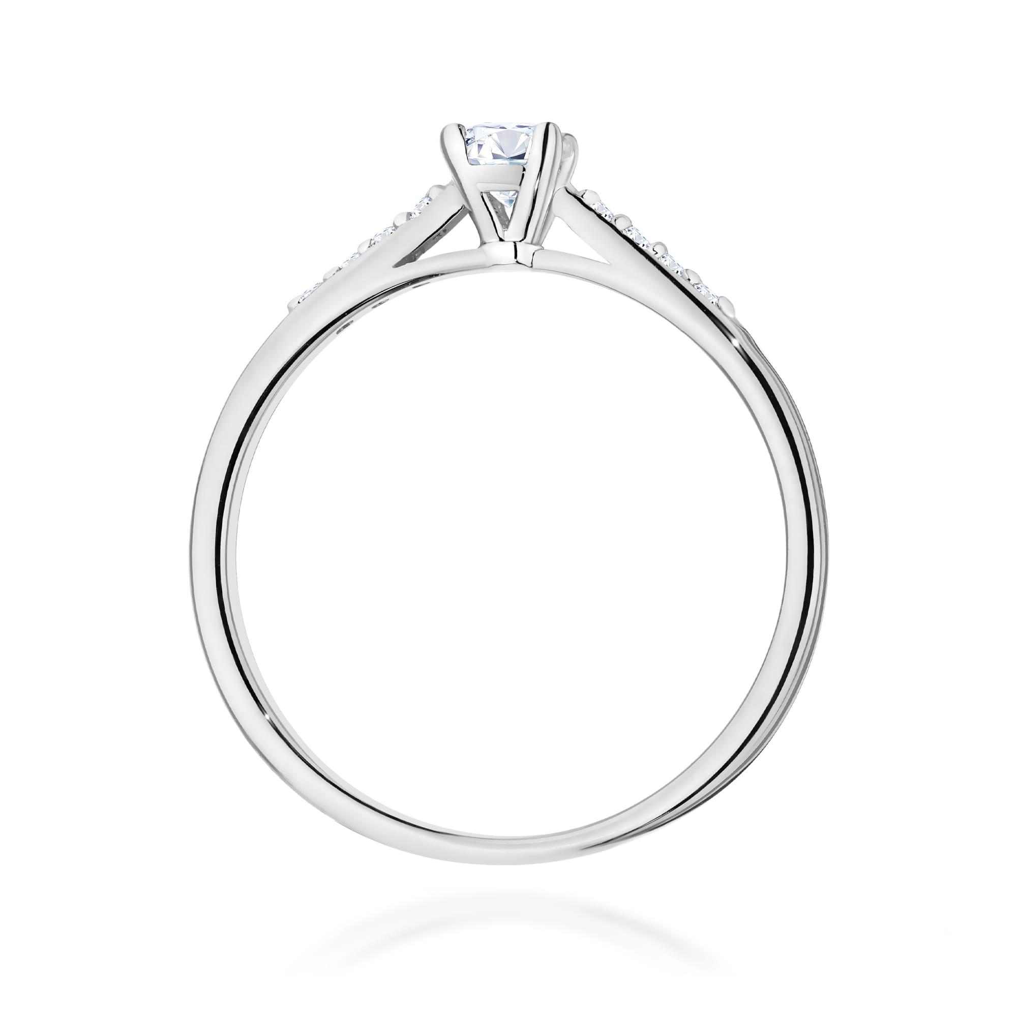 Inel Aur 9K cu Diamante Naturale 0.32 ct