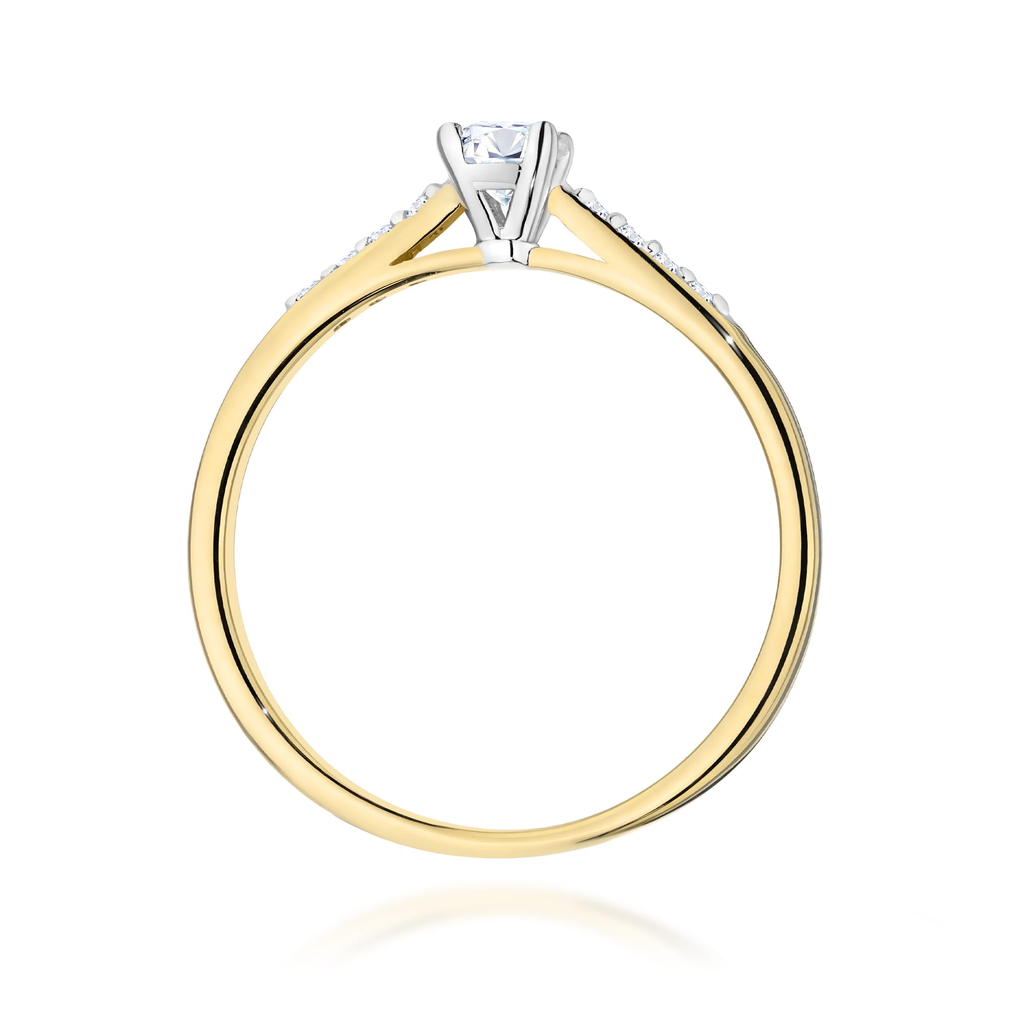 Inel Aur 9K cu Diamante Naturale 0.32 ct