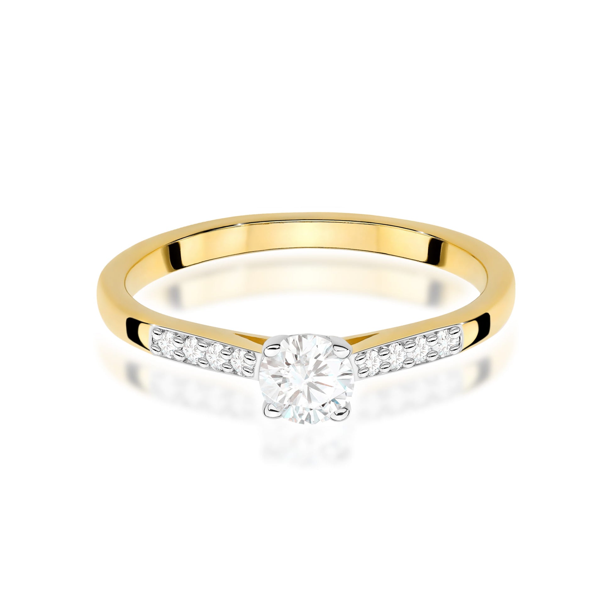 Inel Aur 9K cu Diamante de Laborator 0.32 ct