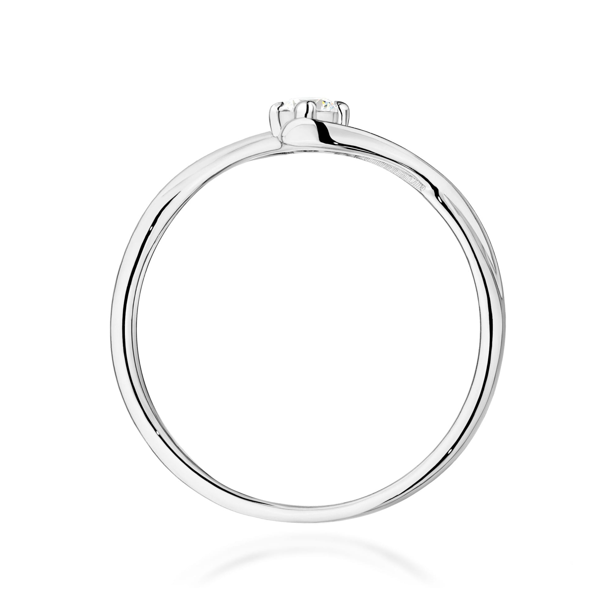 Inel Aur 9K cu Diamant Natural 0.10 ct