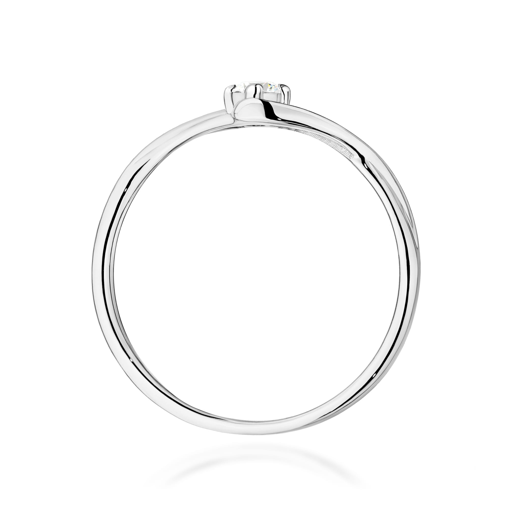Inel Aur 9K cu Diamant Natural 0.10 ct