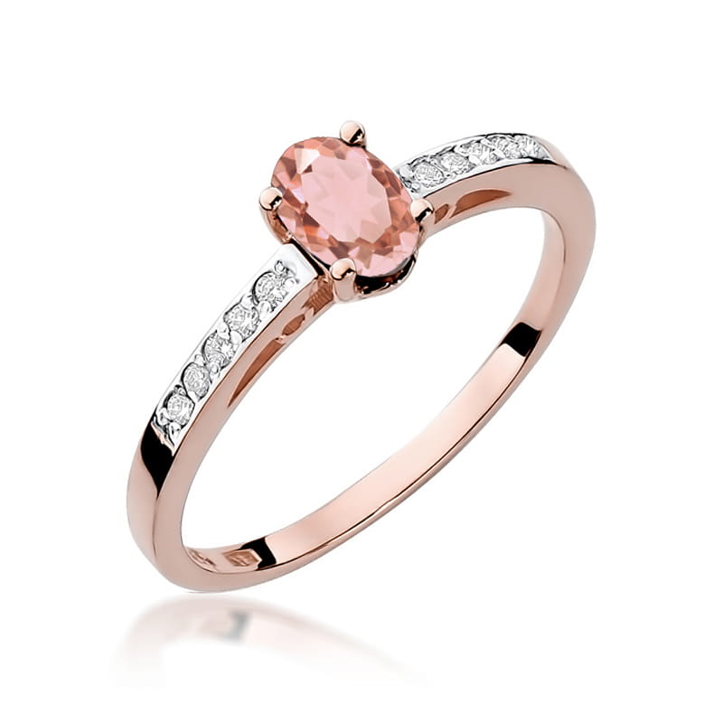 Inel Aur 14K W067 Morganit 0.40ct