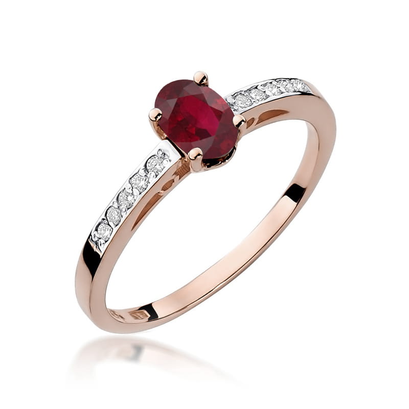 Inel Aur 14K W067 Rodolit 0.50ct