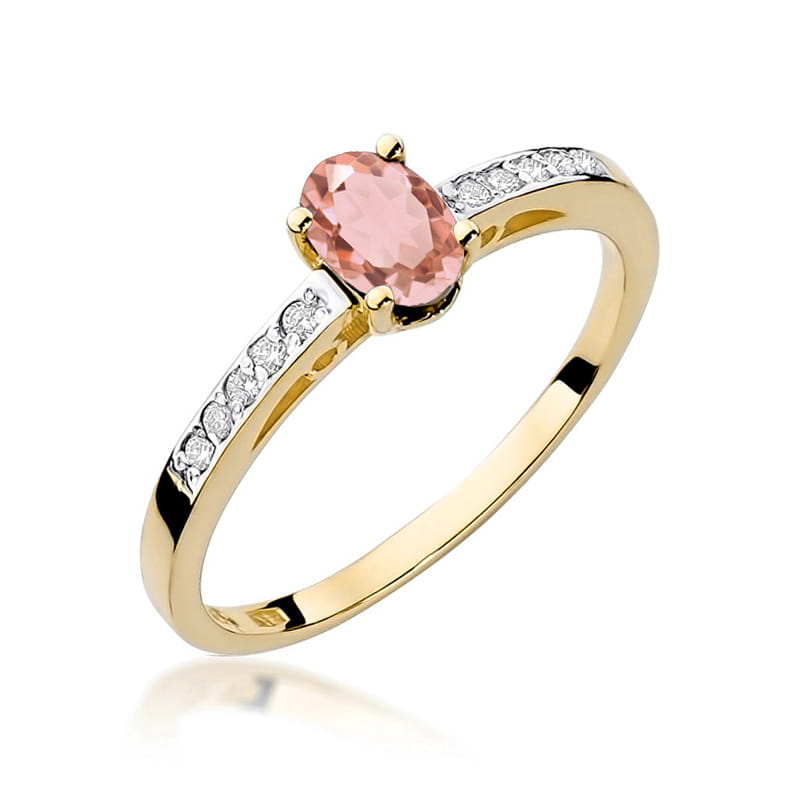 Inel Aur 14K W067 Morganit 0.40ct