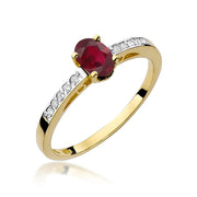 Inel Aur 14K W067 Rodolit 0.50ct