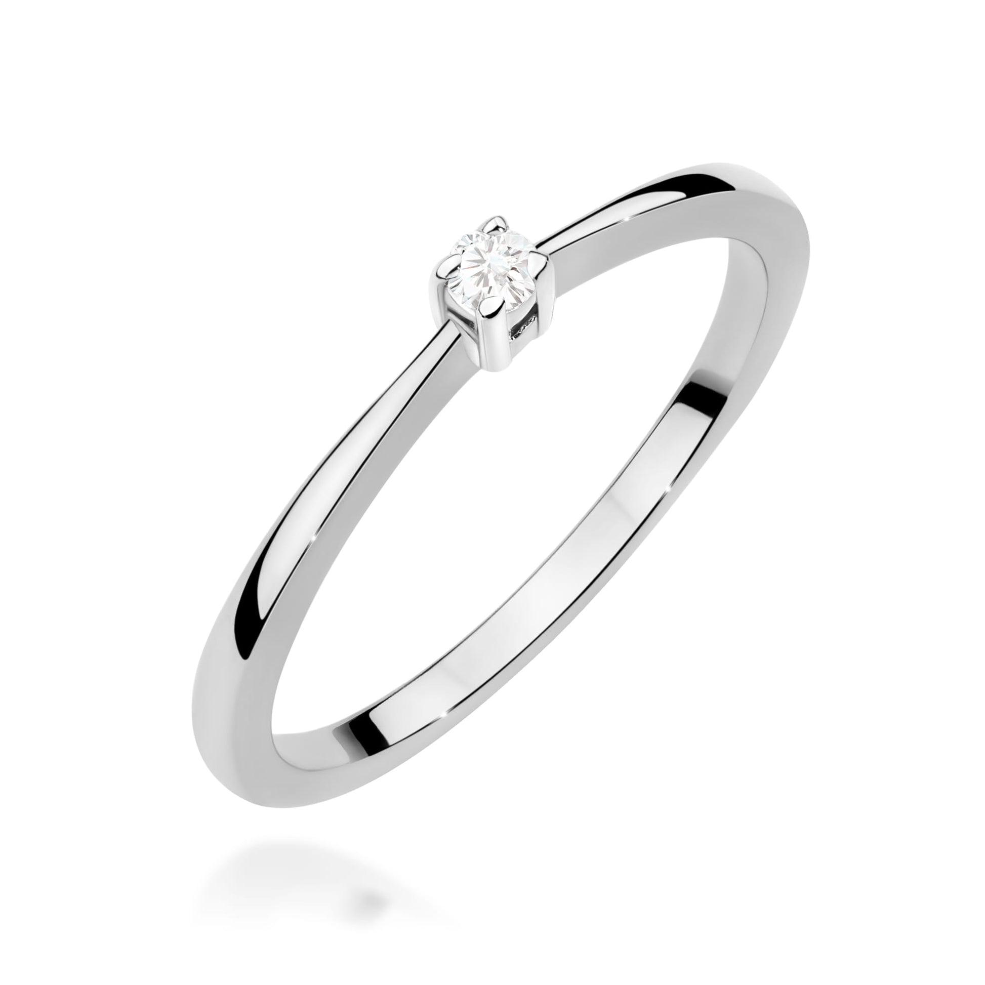 Inel Aur 9K cu Diamant Natural 0.05 ct