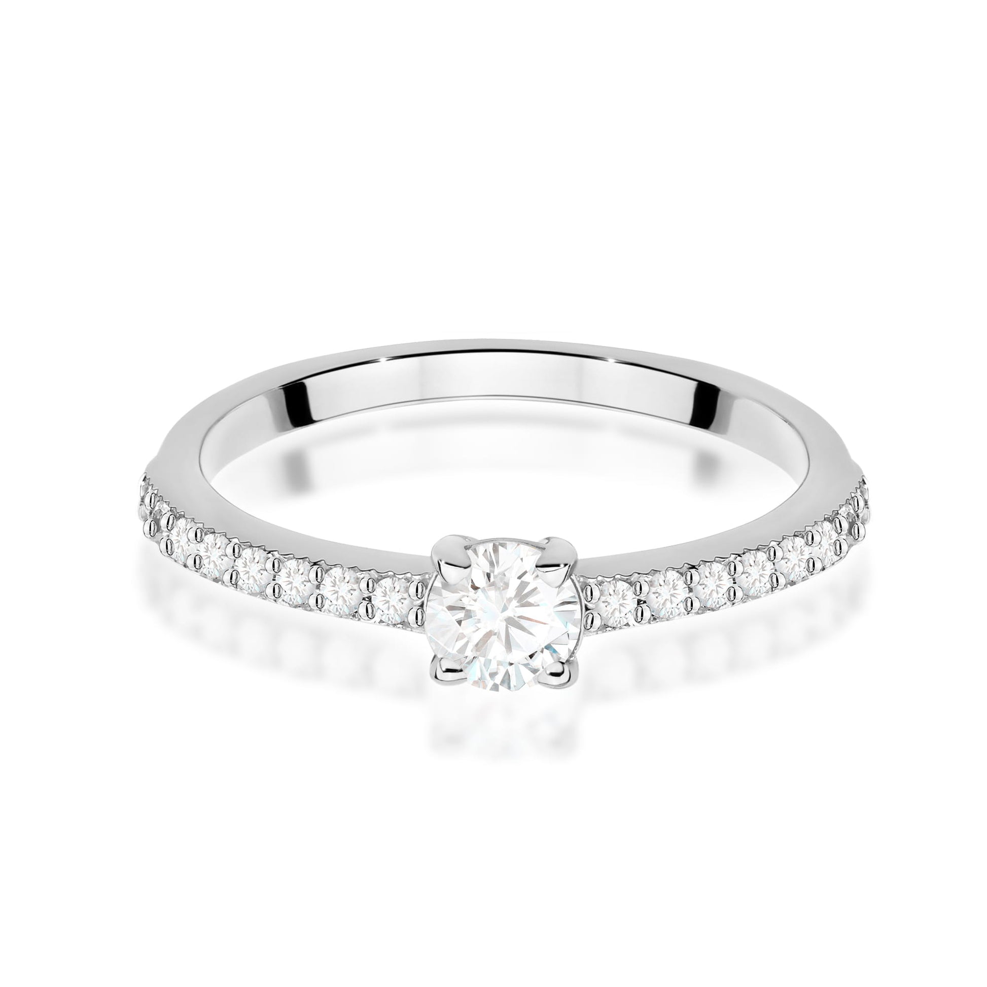 Inel Aur 9K cu Diamante Naturale 0.39 ct