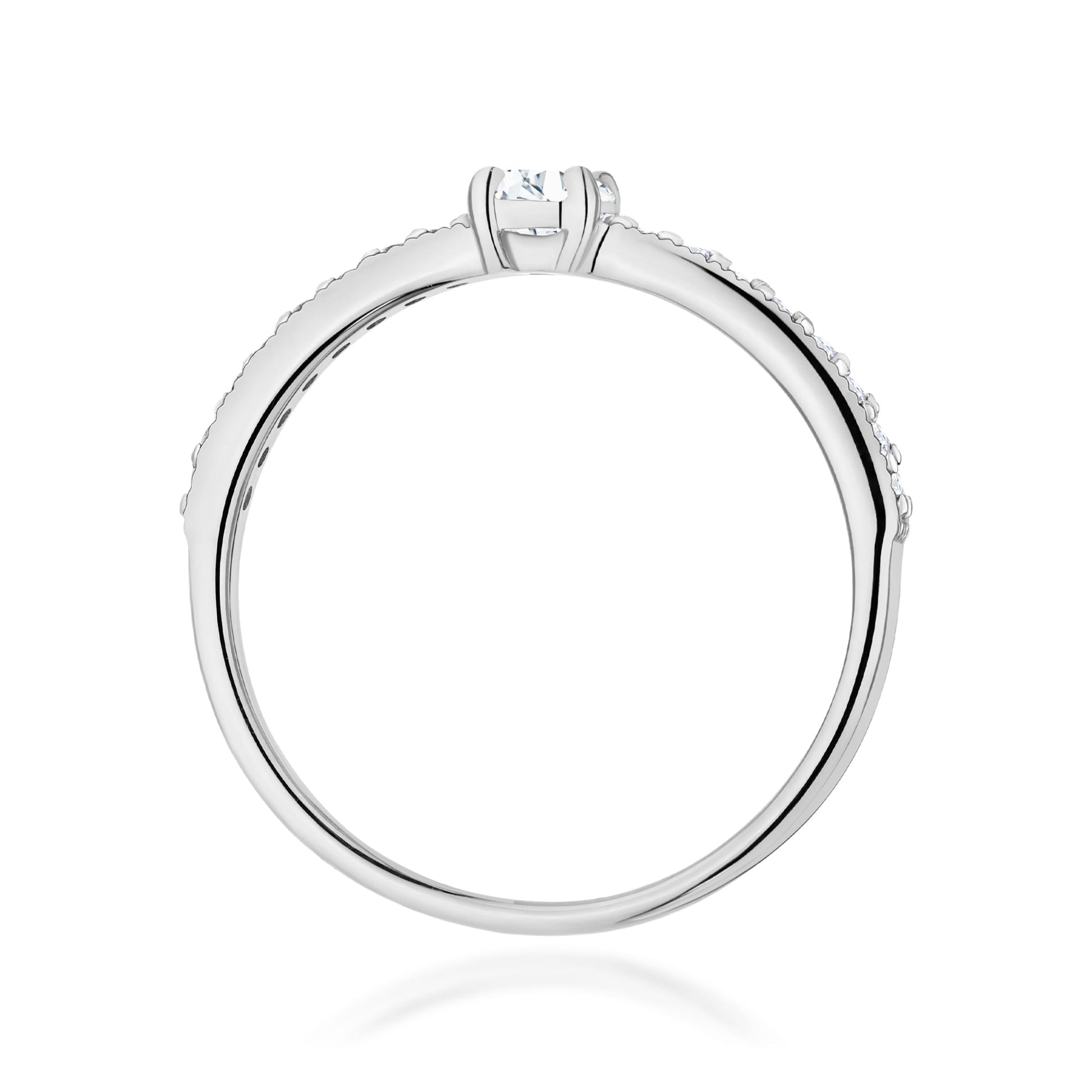 Inel Aur 9K cu Diamante Naturale 0.39 ct