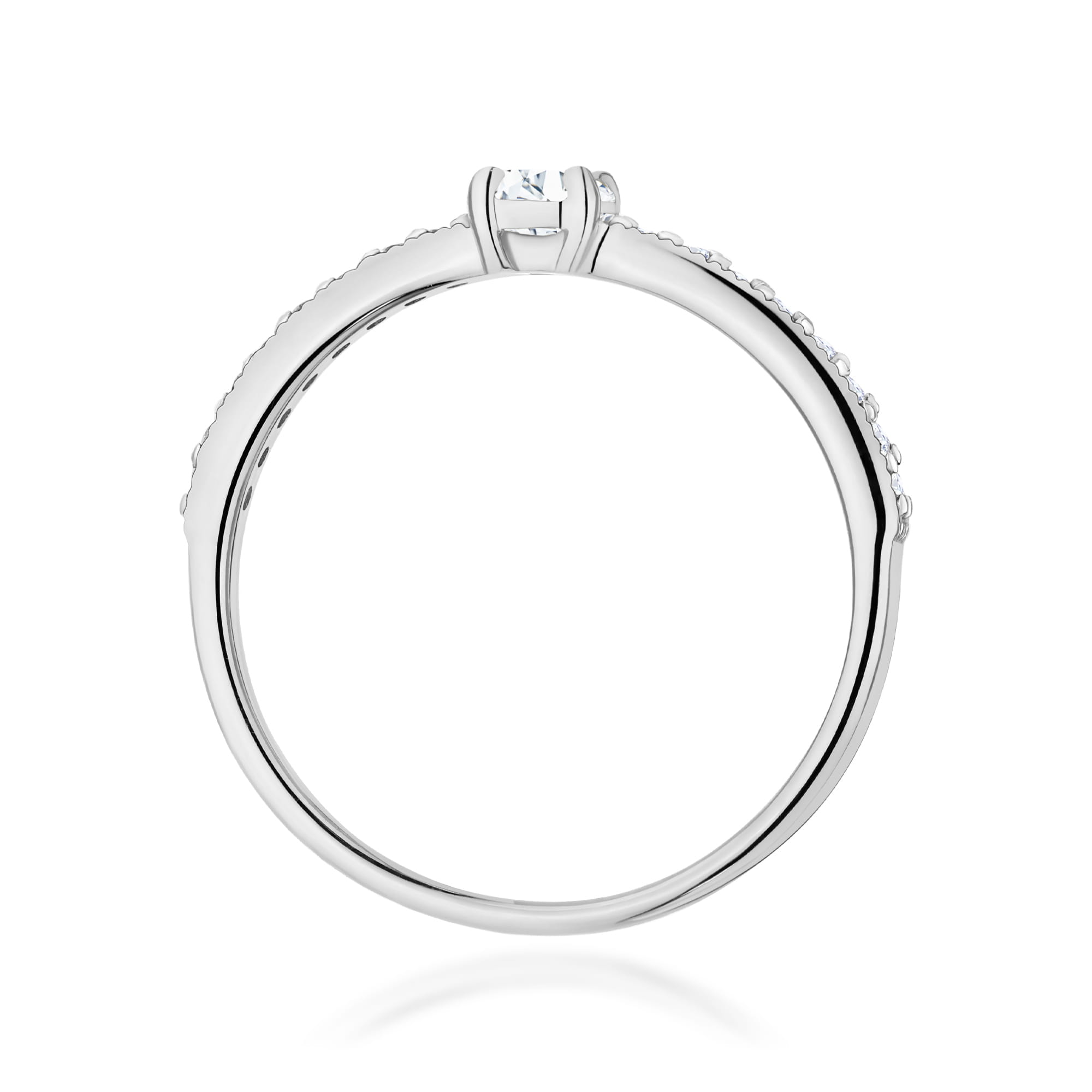 Inel Aur 9K cu Diamante Naturale 0.39 ct