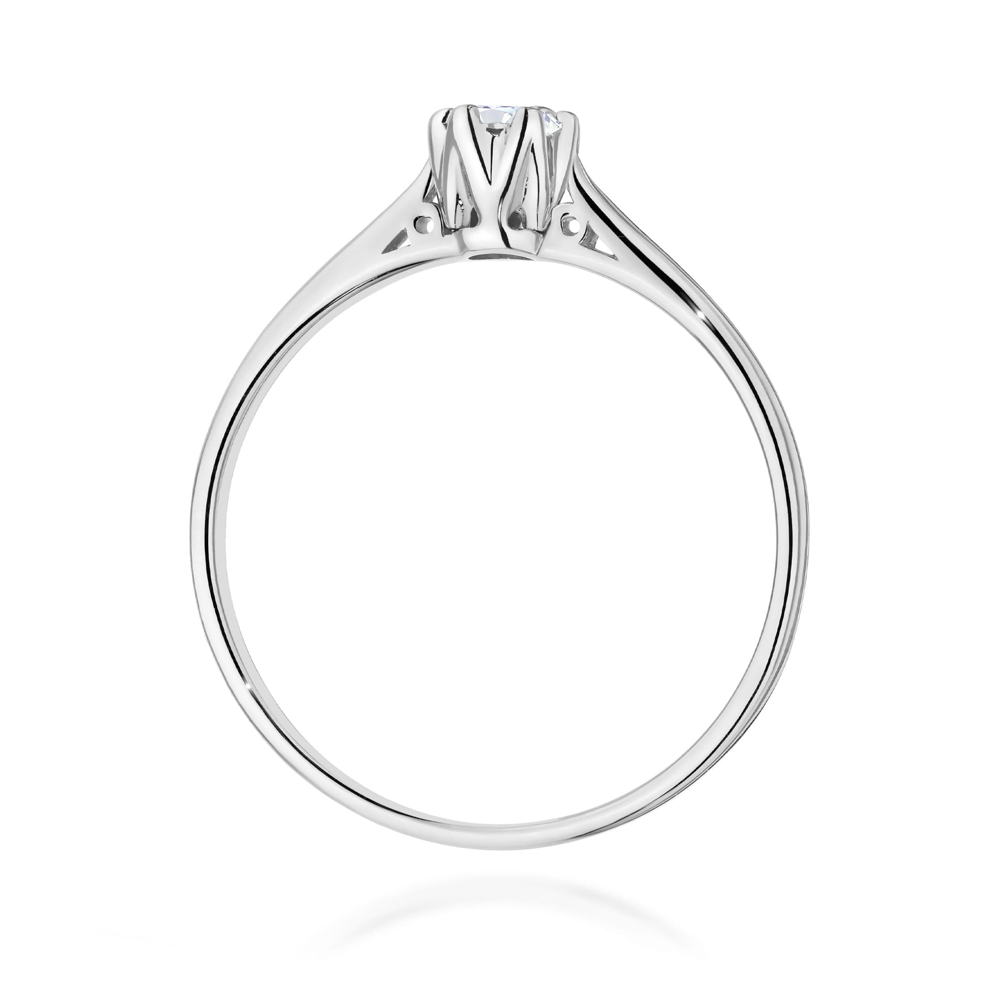 Inel Aur 9K cu Diamant Natural 0.18 ct