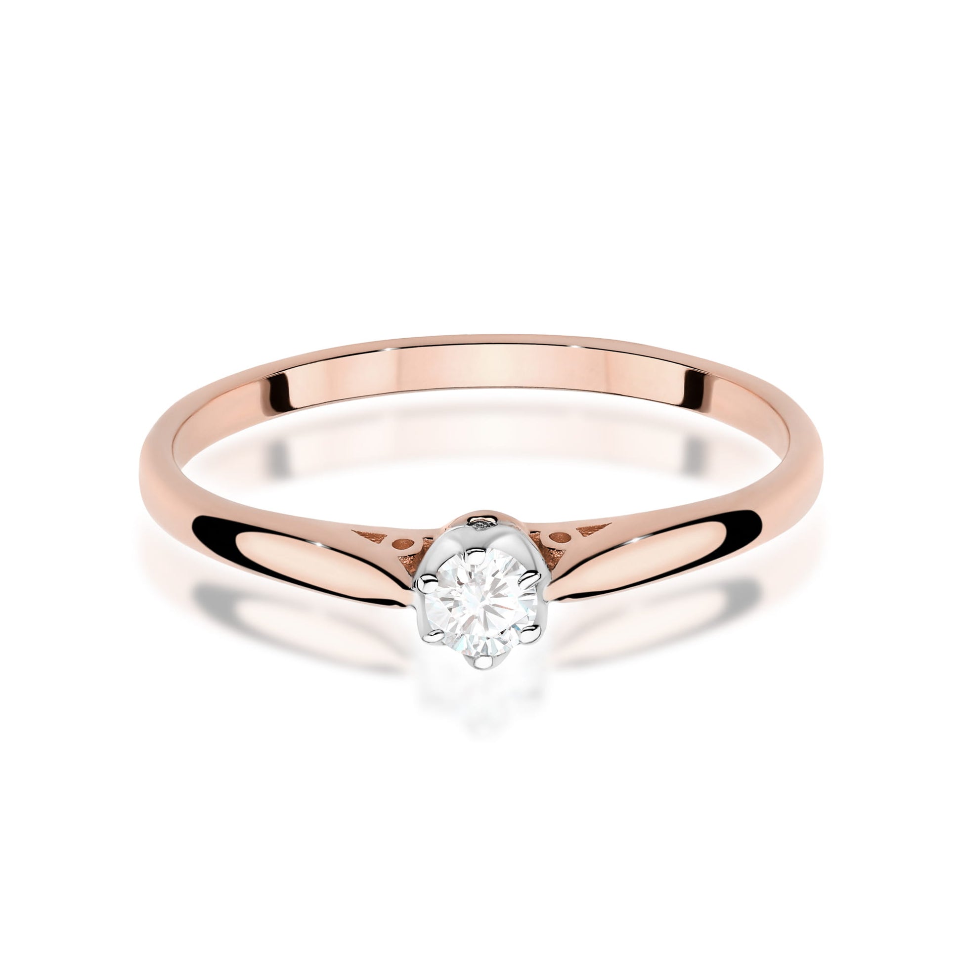 Inel Aur 14K W0672 Diamant 0.10ct
