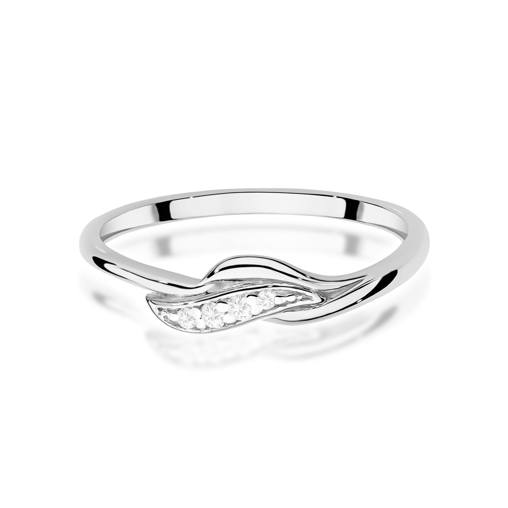 Inel Aur 9K cu Diamante Naturale 0.05 ct