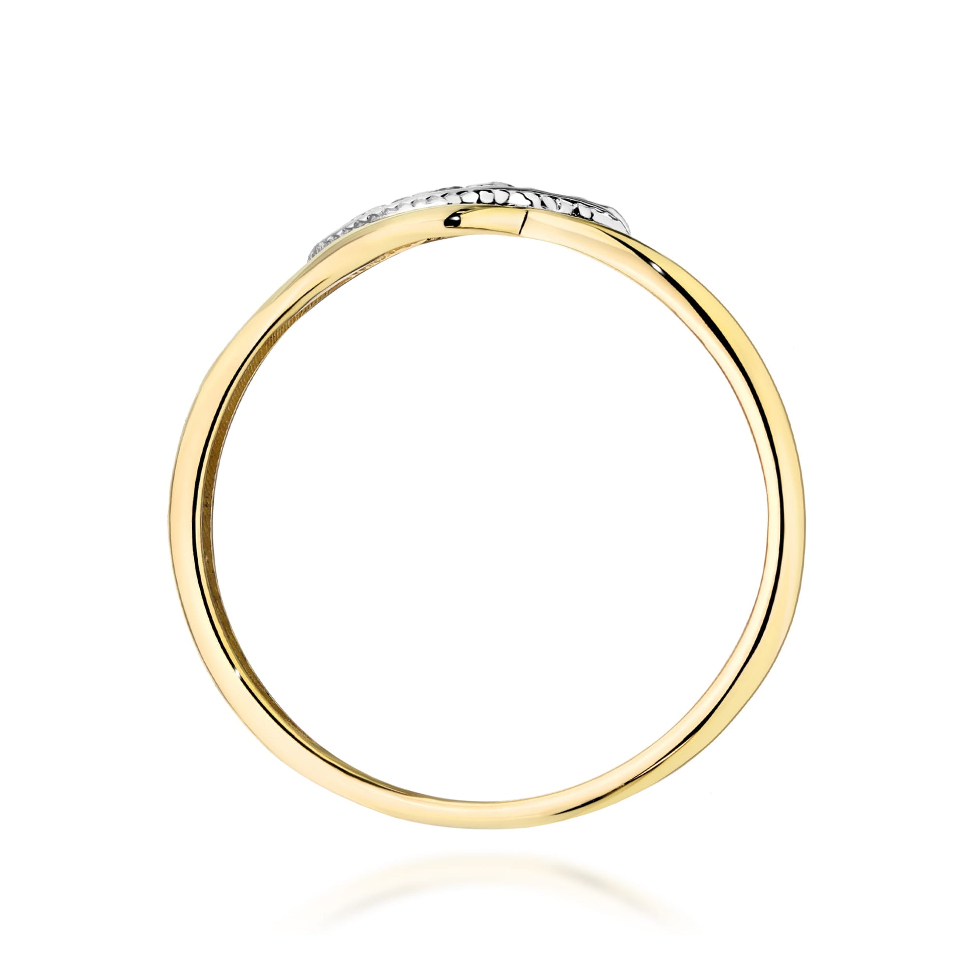 Inel Aur 9K cu Diamante Naturale 0.05 ct