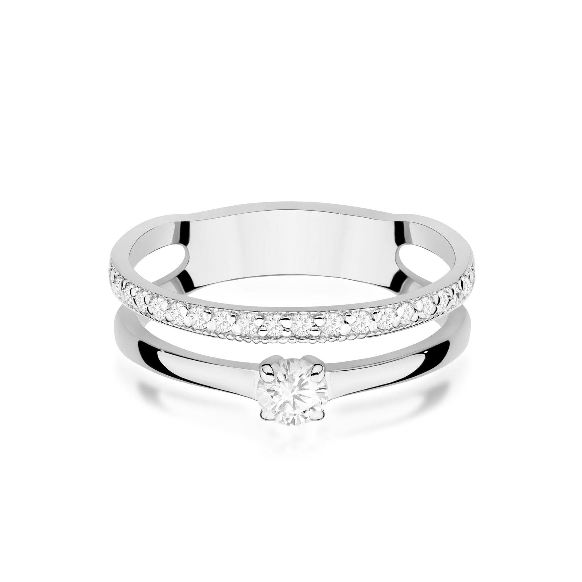 Inel Aur 9K cu Diamante Naturale 0.40 ct