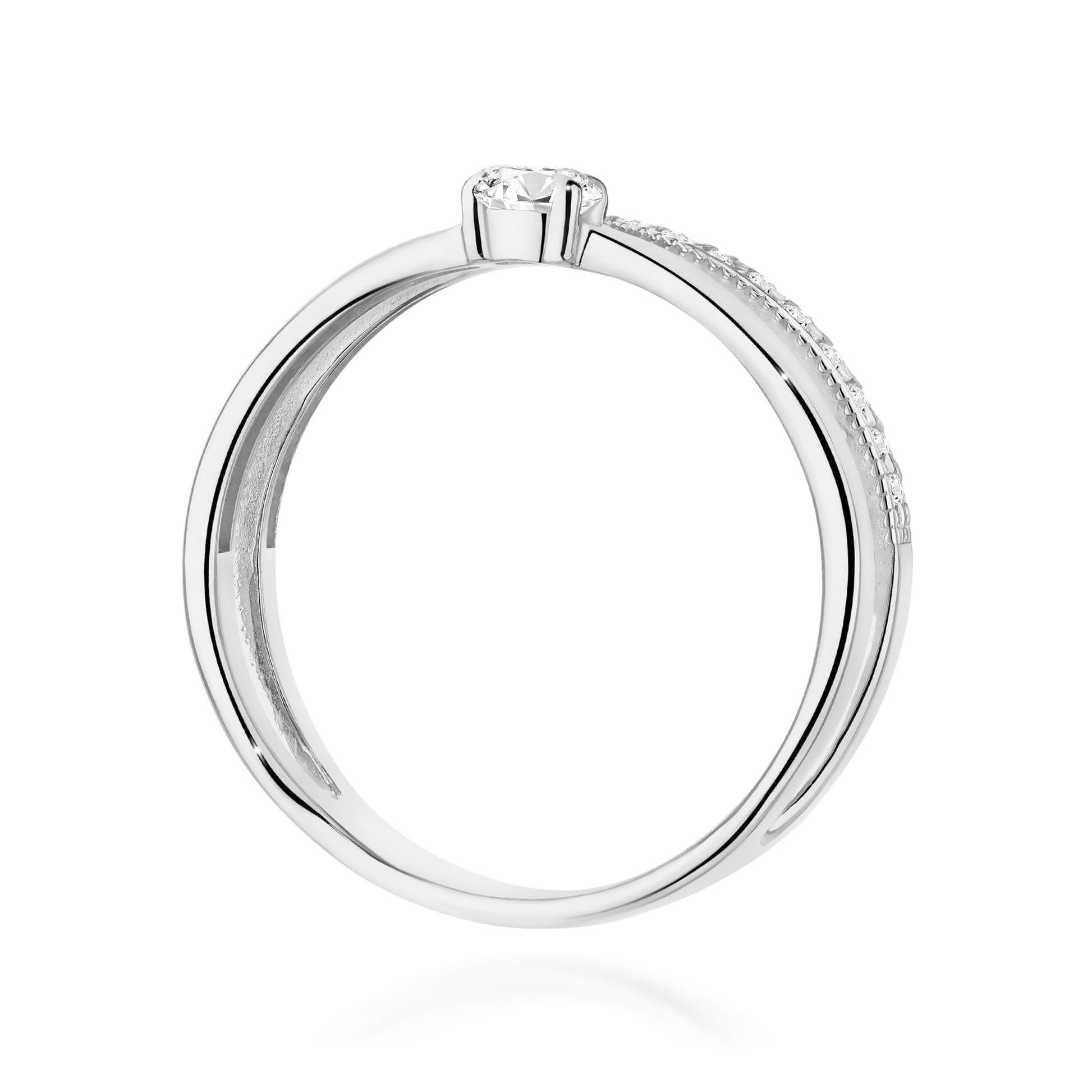 Inel Aur 9K cu Diamante de Laborator 0.41 ct