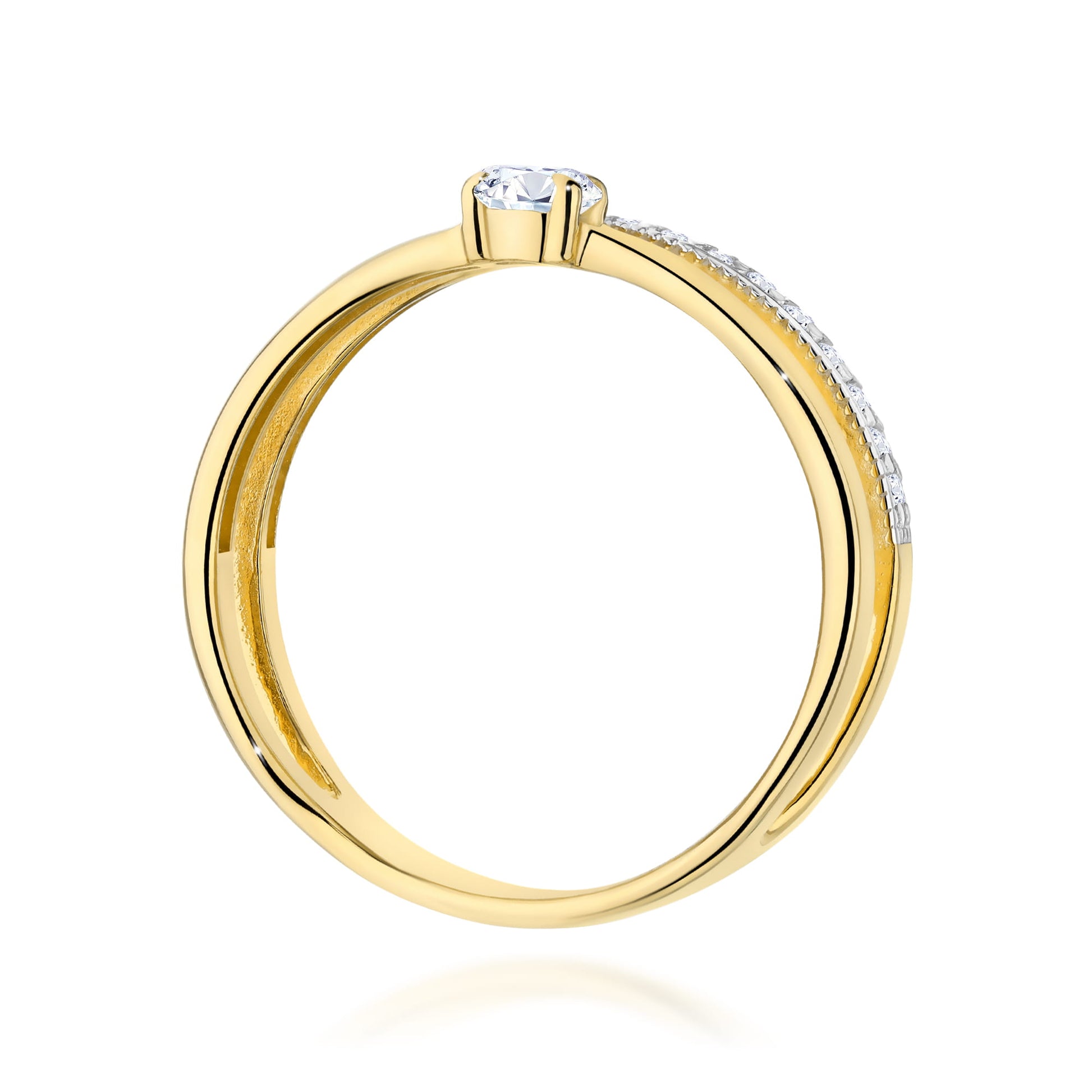 Inel Aur 9K cu Diamante Naturale 0.40 ct