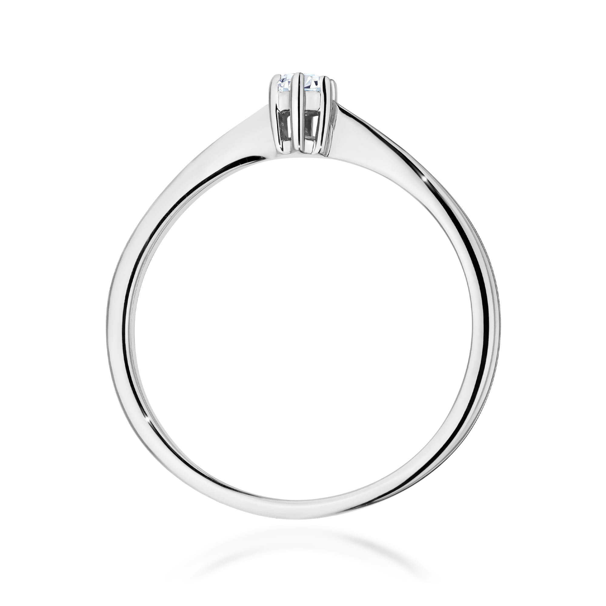 Inel Aur 9K cu Diamant Natural 0.10 ct