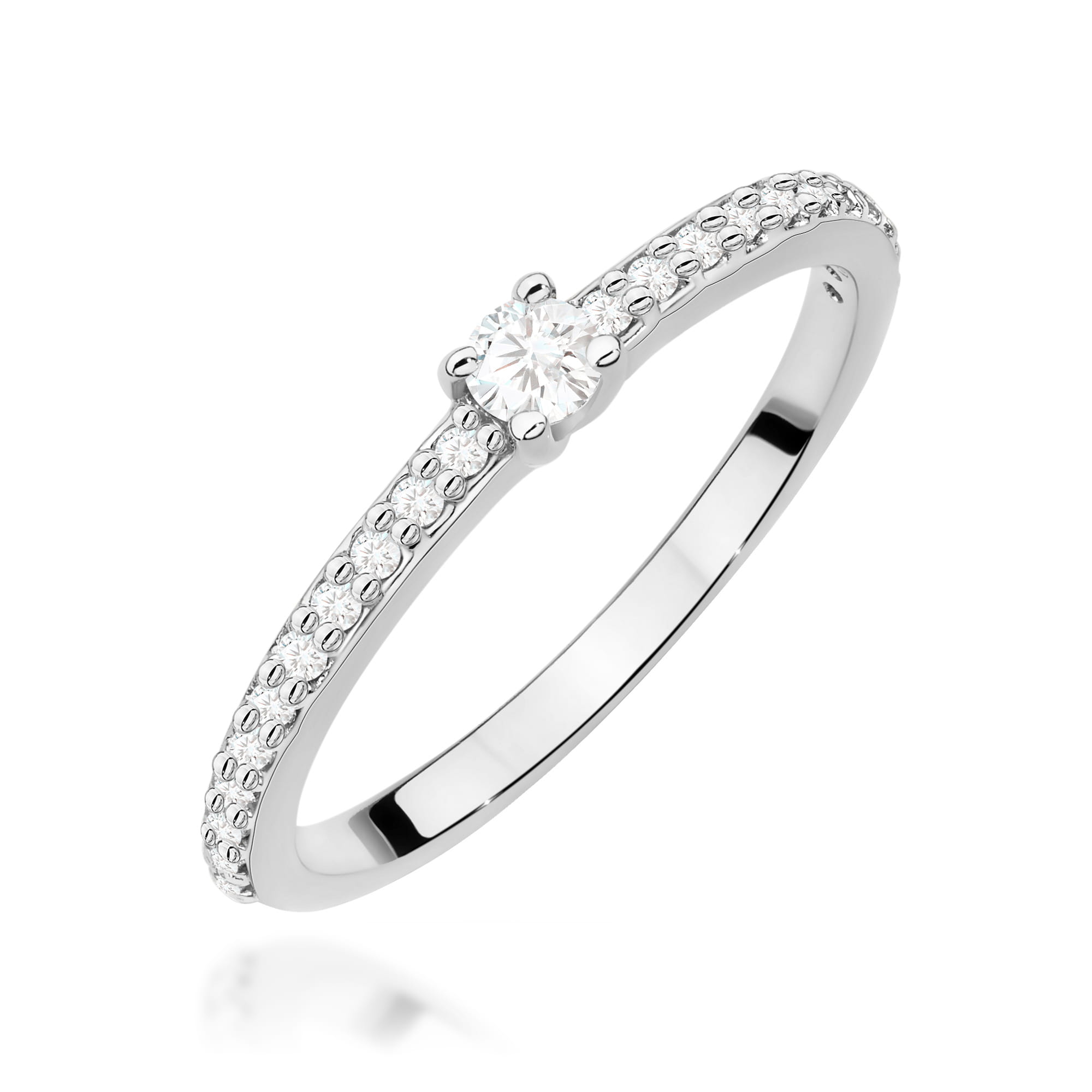 Inel Aur 9K cu Diamante Naturale 0.19 ct