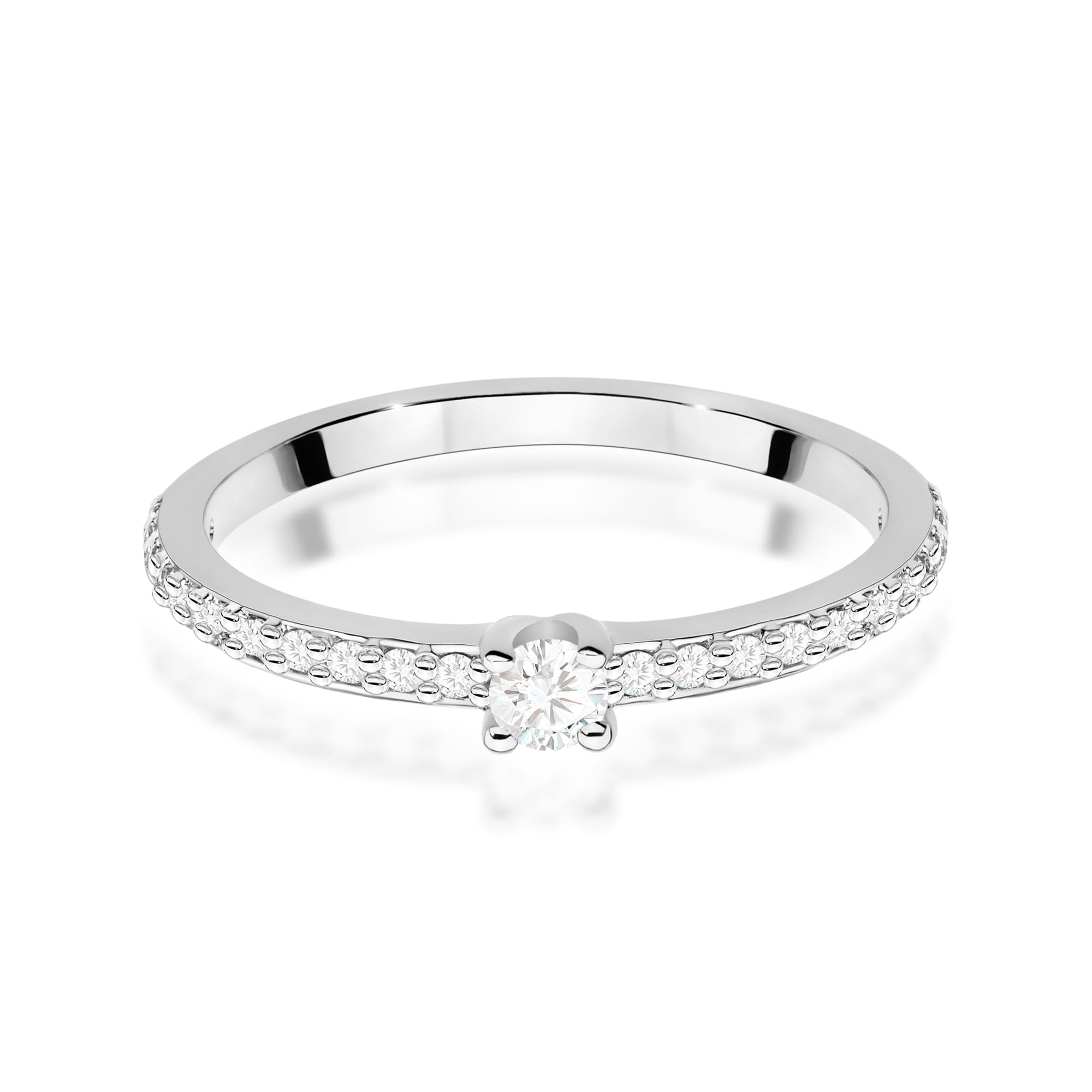 Inel Aur 9K cu Diamante Naturale 0.19 ct