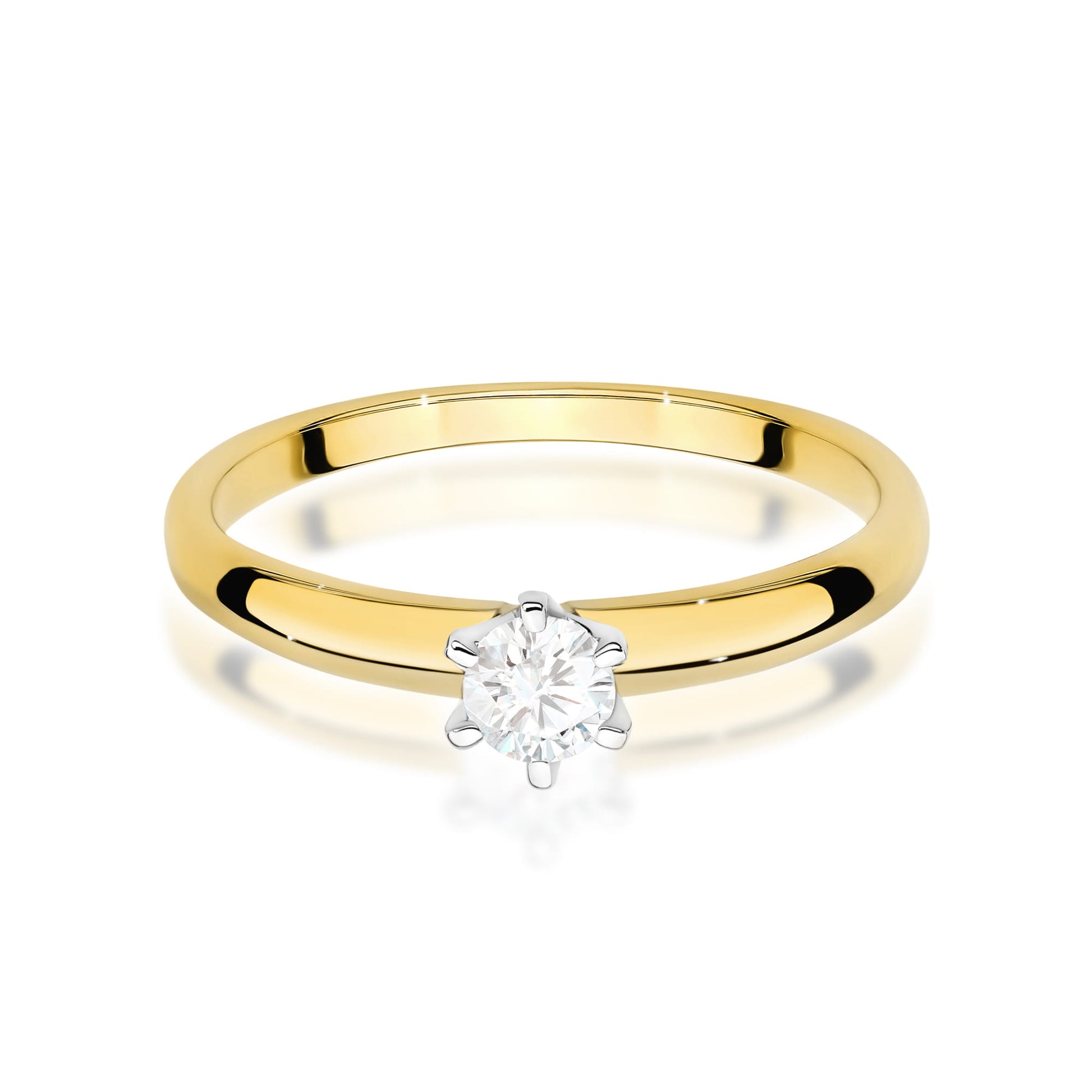 Inel Aur 14K W0679 Diamant 0.25ct