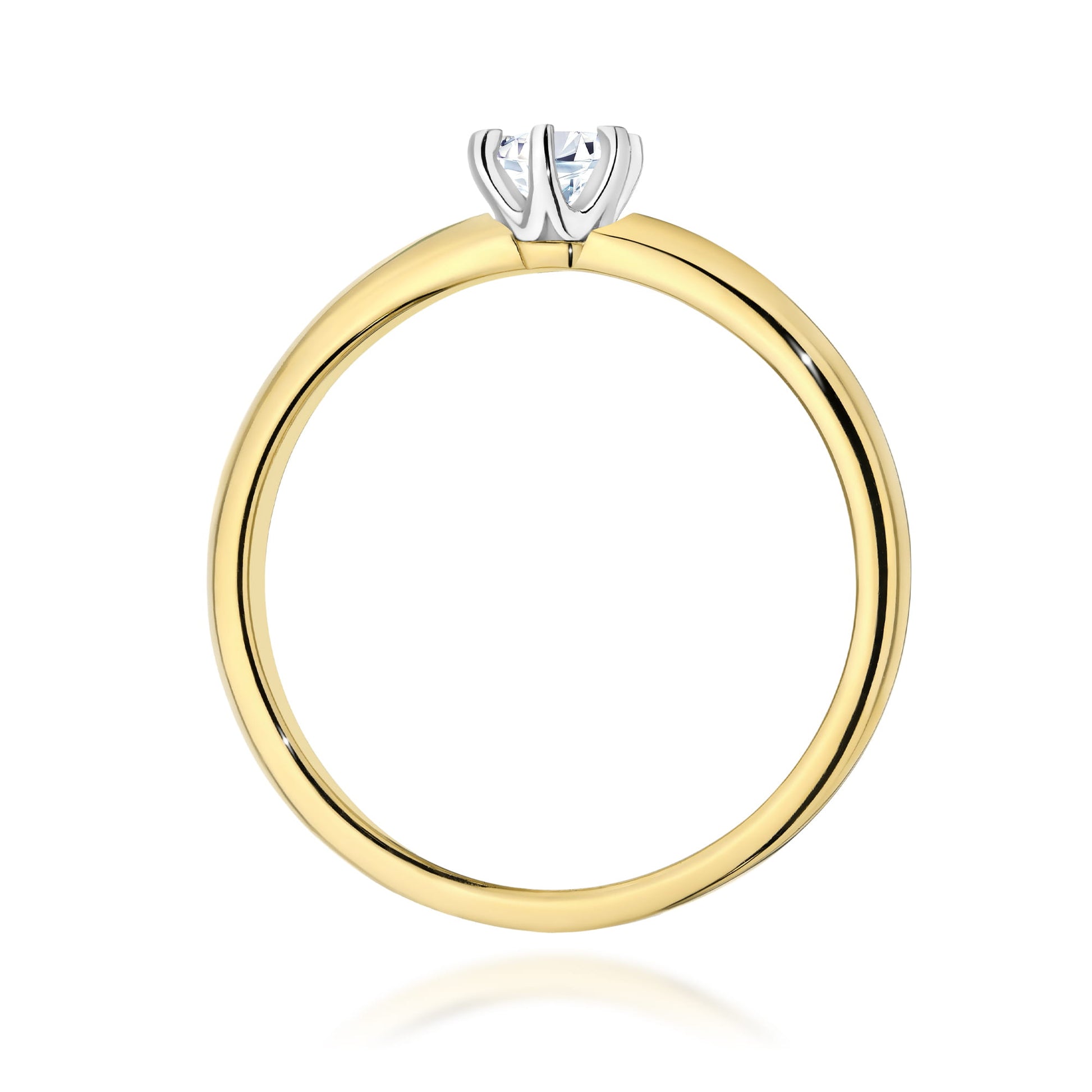 Inel Aur 9K cu Diamant Natural 0.25 ct