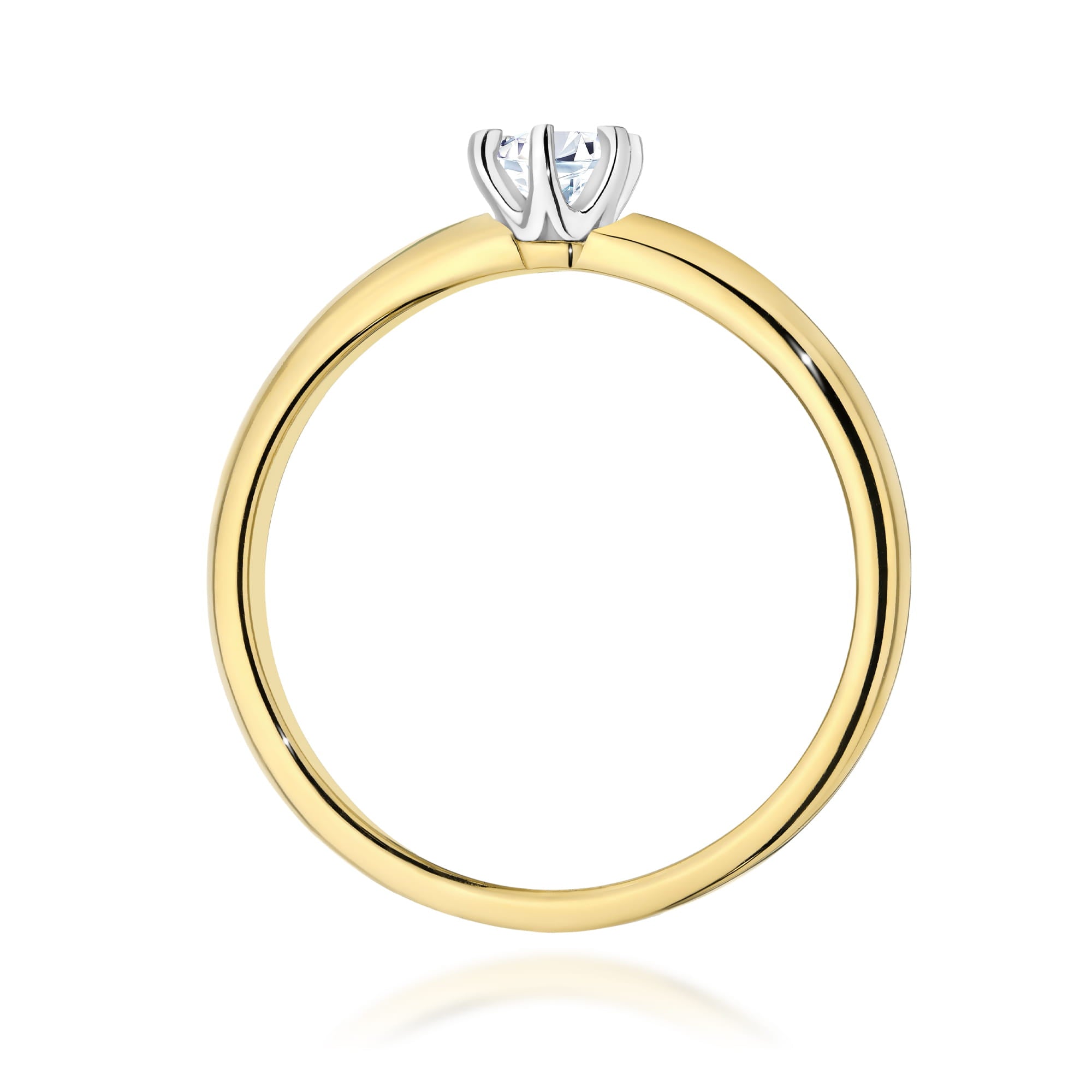 Inel Aur 9K cu Diamant Natural 0.25 ct
