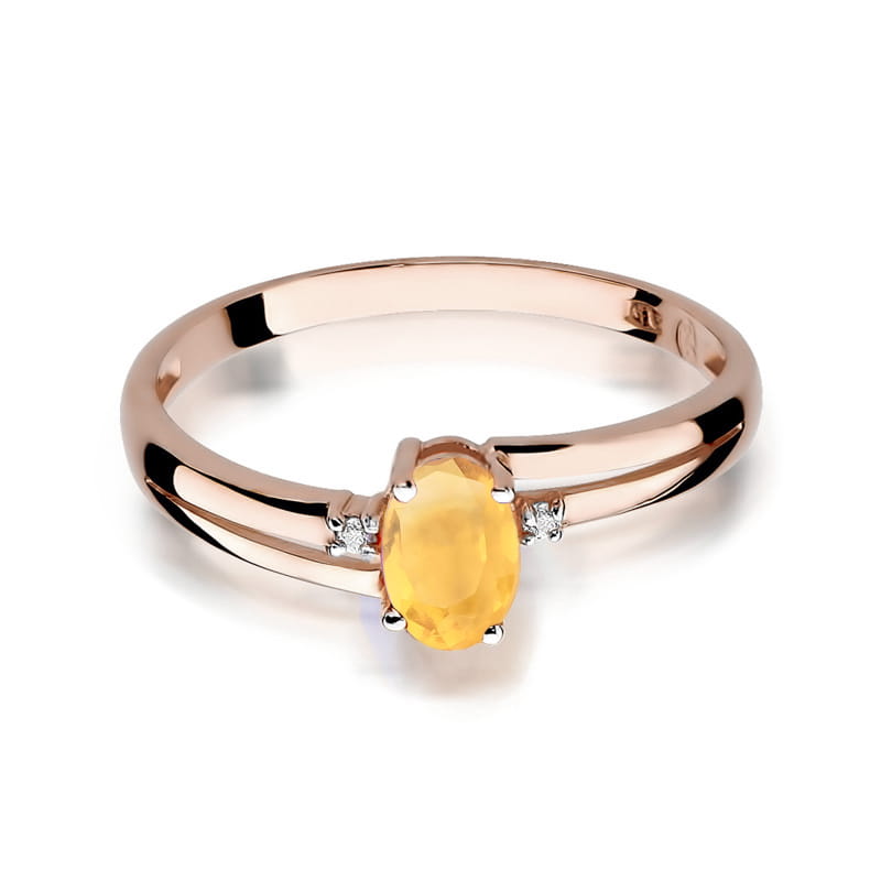 Inel Aur 14K W068 Citrin 0.60ct