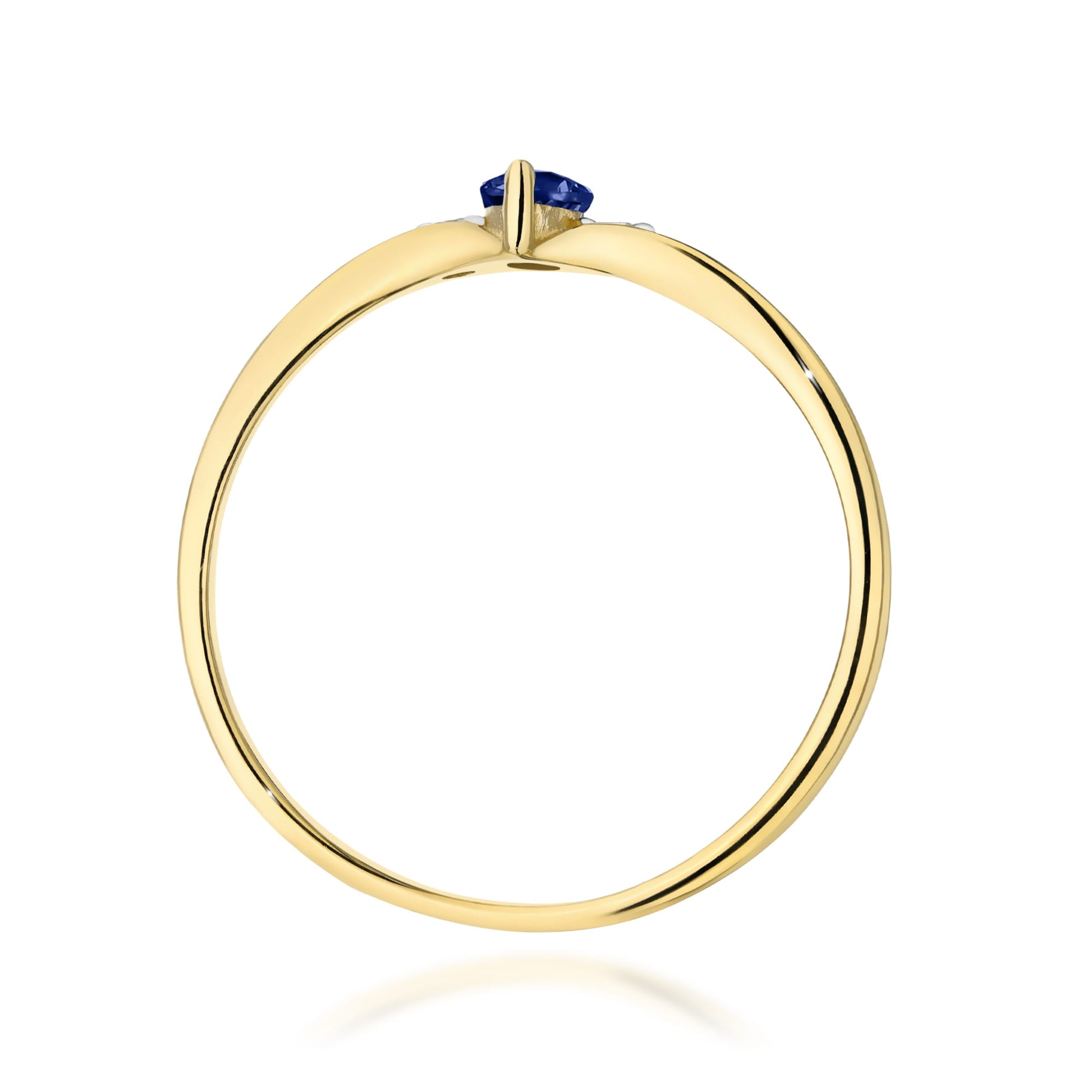 Inel Aur 14K W0681 Safir 0.30ct