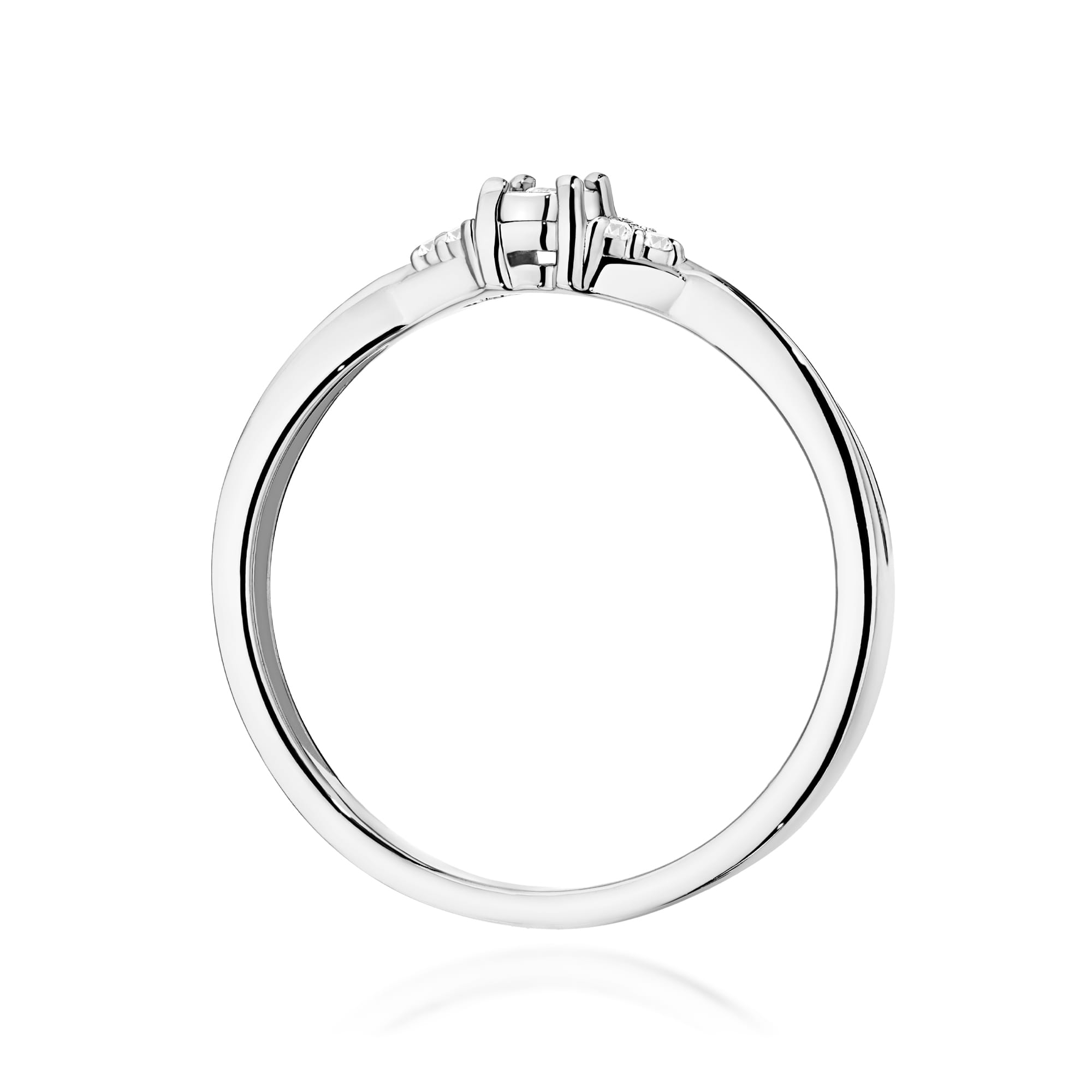 Inel Aur 9K cu Diamante Naturale 0.04 ct