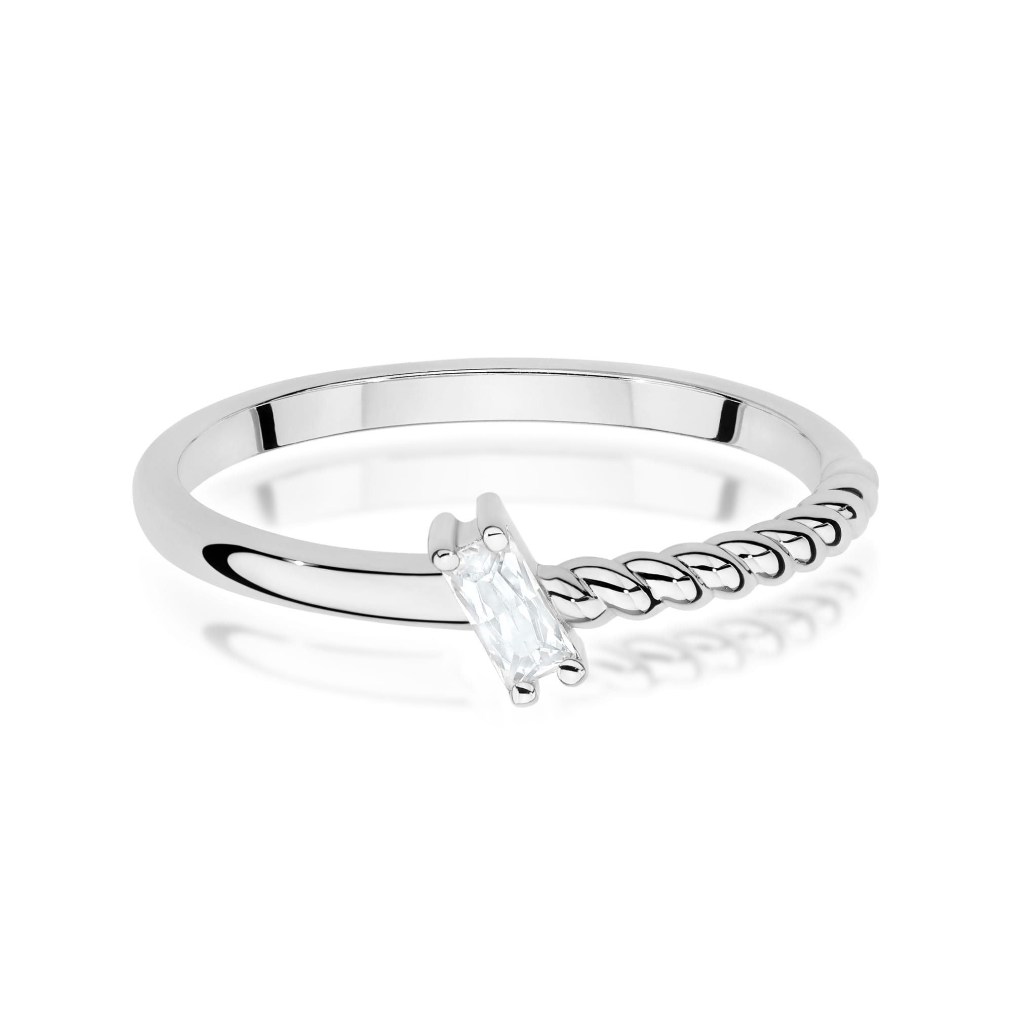 Inel Aur 9K cu Diamant Natural 0.13 ct