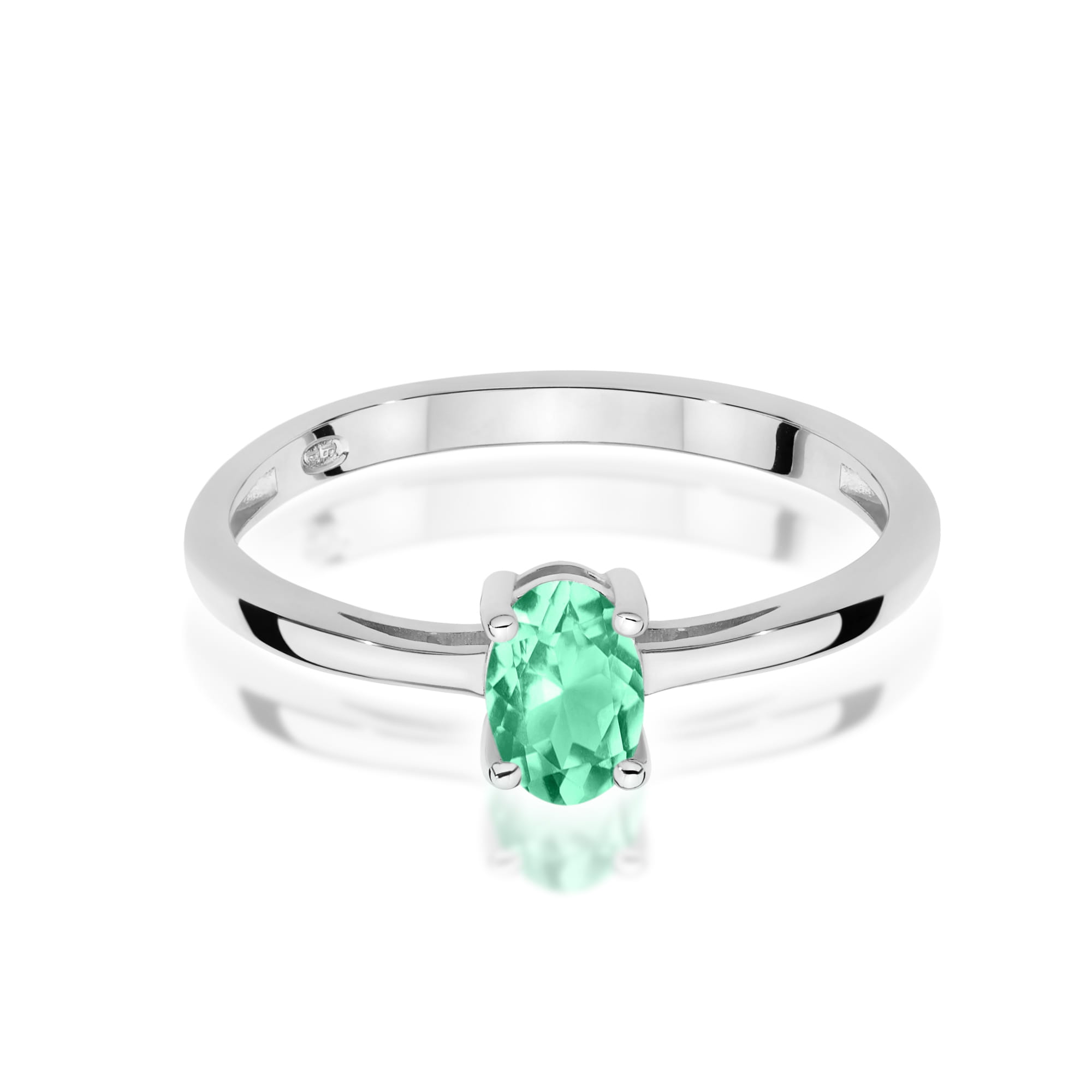 Inel Aur 14K W0685 Smarald 0,40ct