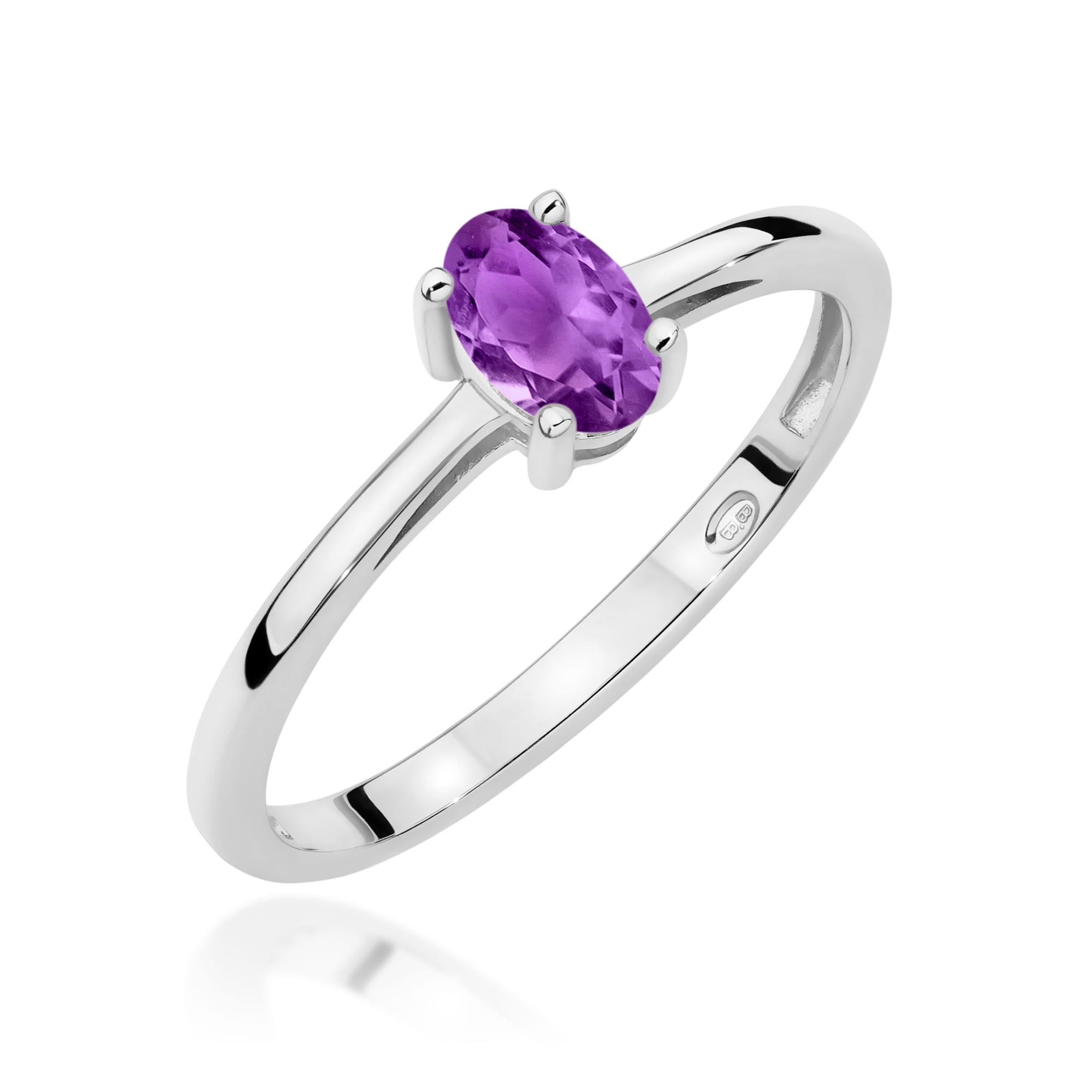 Inel Aur 9K cu Ametist 0.40 ct