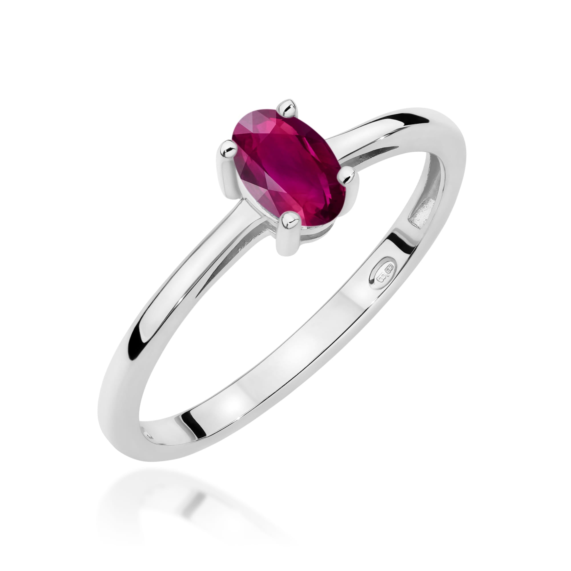 Inel Aur 9K cu Rhodolite 0.50 ct
