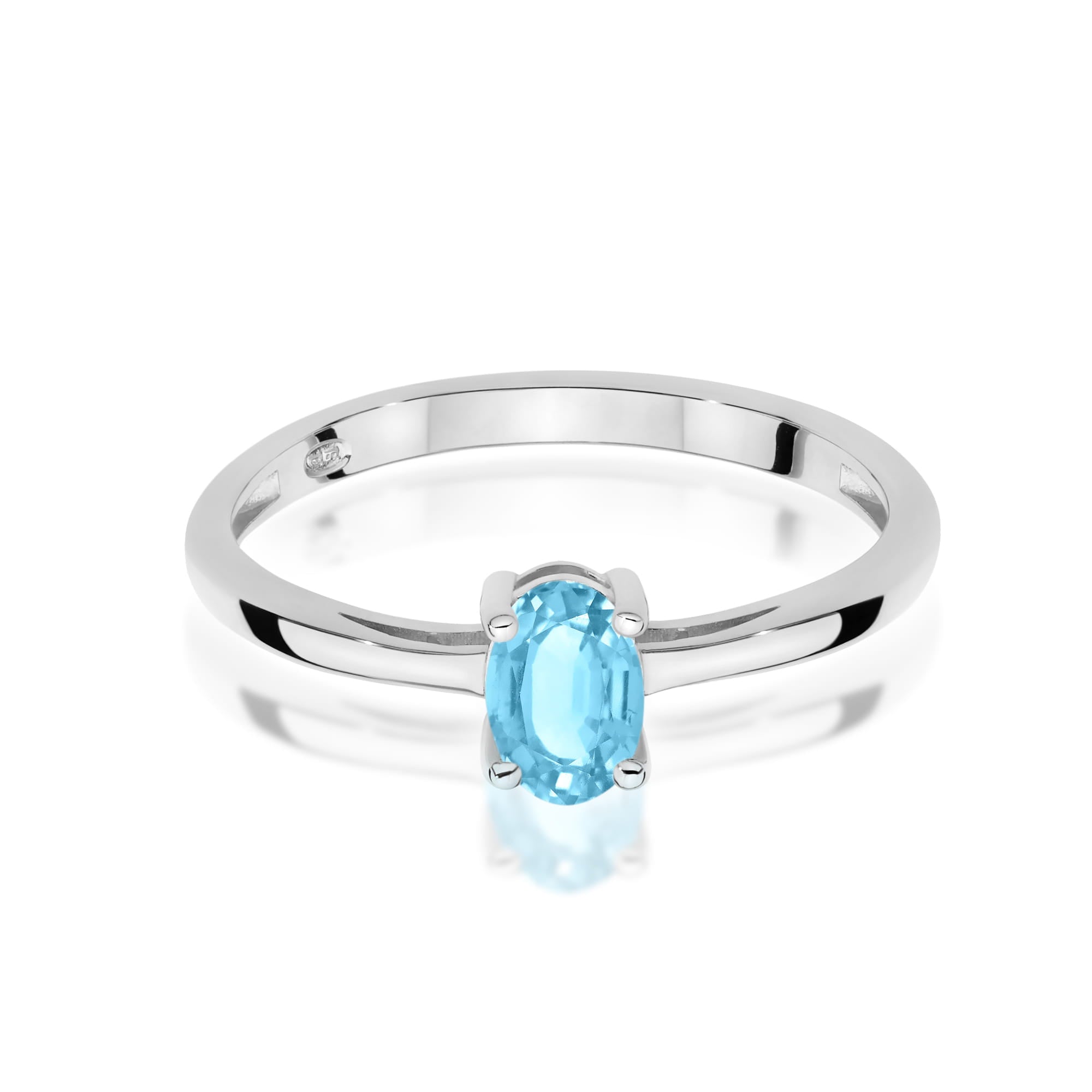 Inel Aur 9K cu Topaz Swiss 0.50 ct