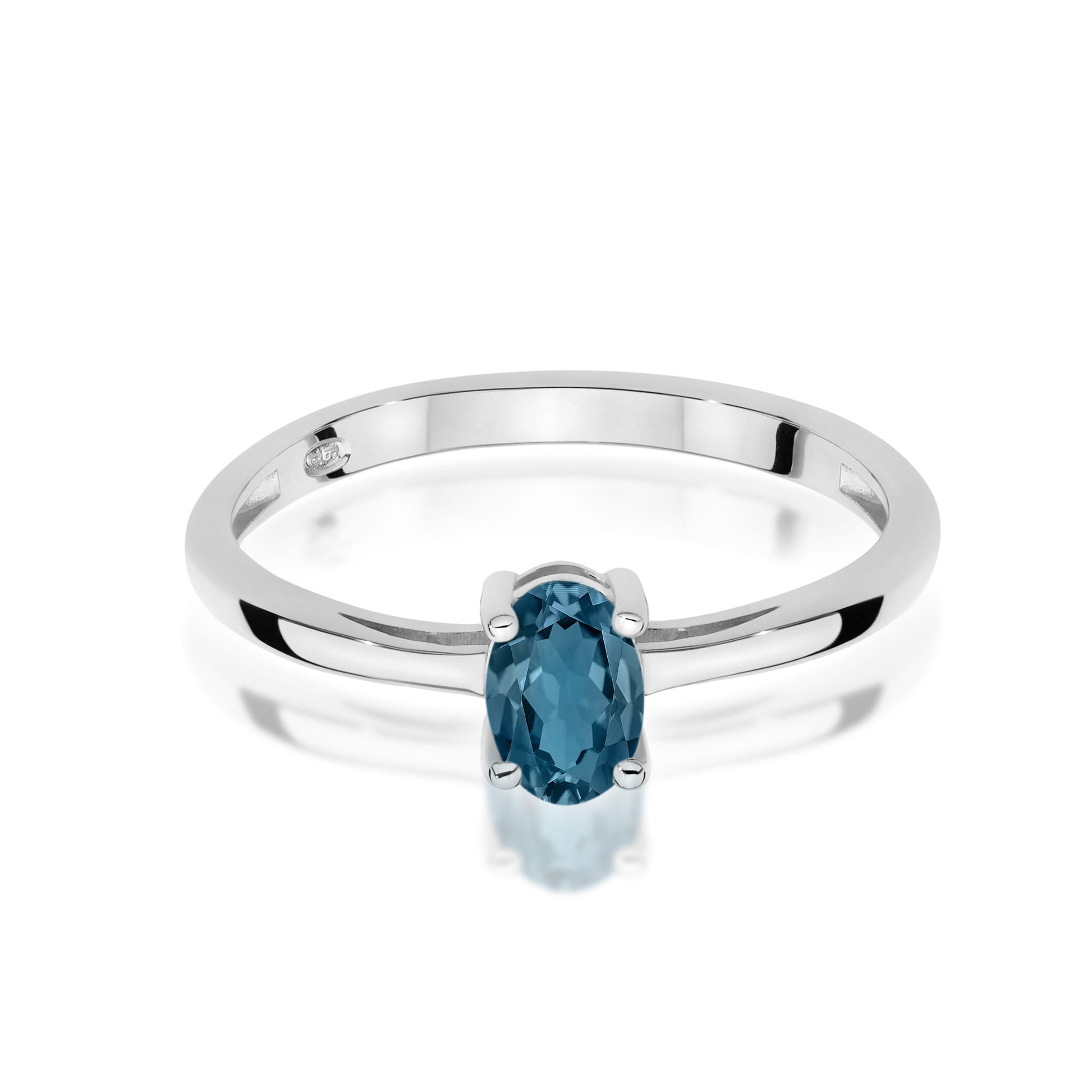 Inel Aur 9K cu Topaz London Blue 0.50 ct