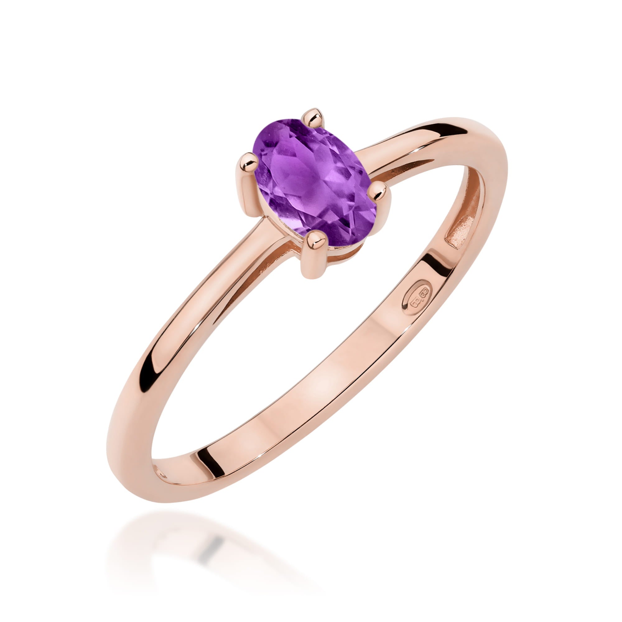 Inel Aur 14K W0685 Ametist 0,40ct