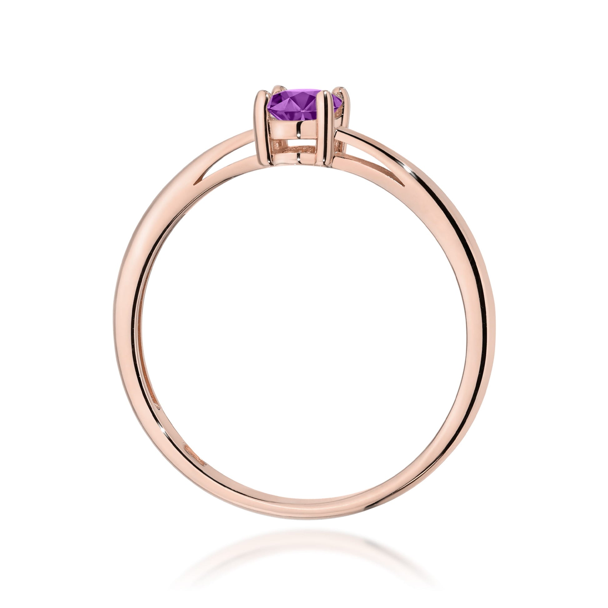 Inel Aur 14K W0685 Ametist 0,40ct