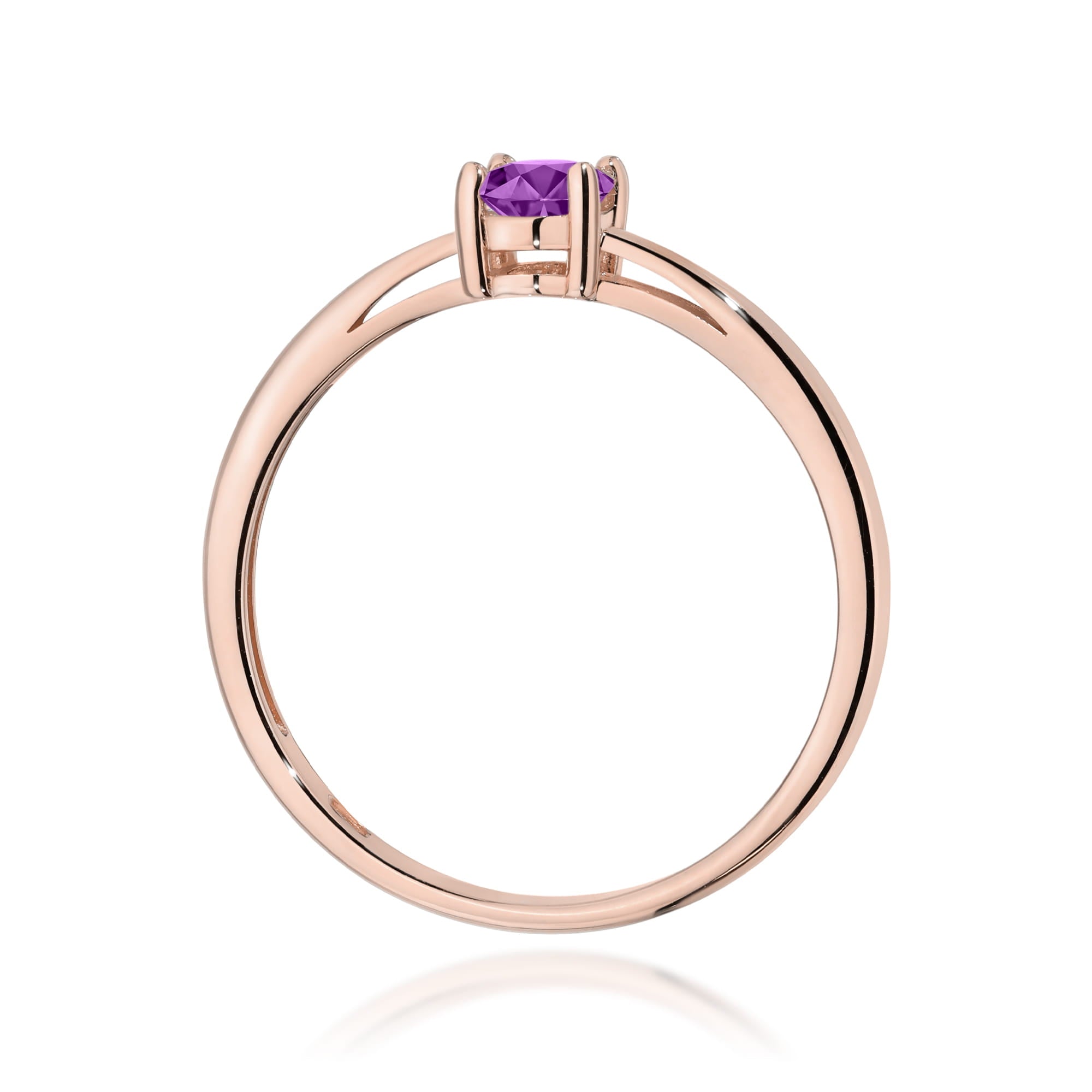 Inel Aur 14K W0685 Ametist 0,40ct