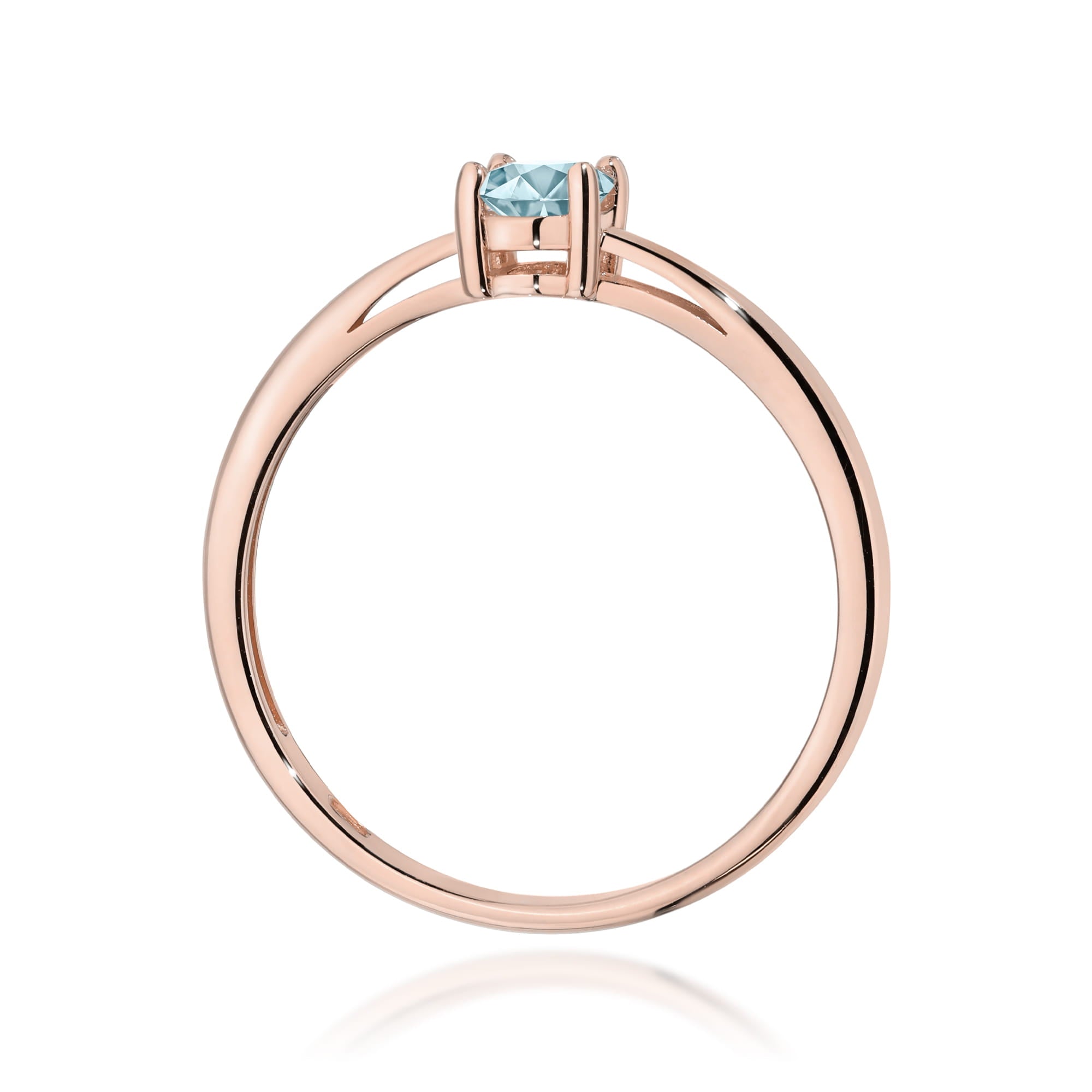 Inel Aur 14K W0685 Aquamarin 0,35ct