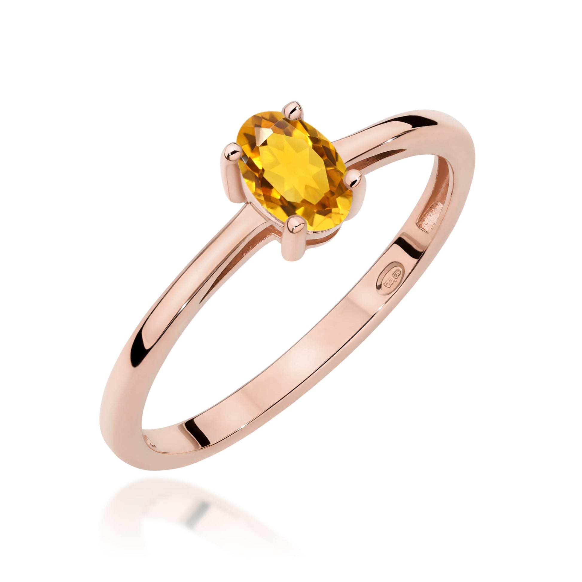 Inel Aur 14K W0685 Citrin 0,60ct