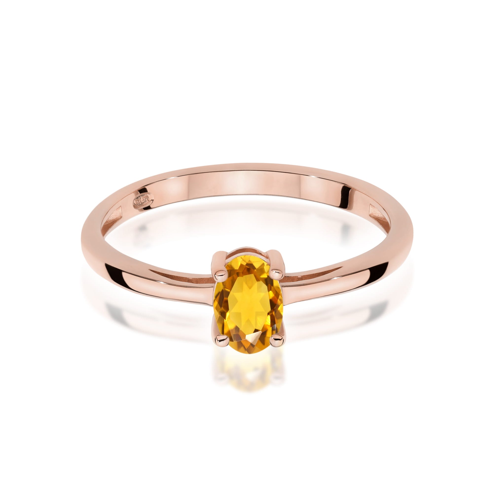 Inel Aur 14K W0685 Citrin 0,60ct