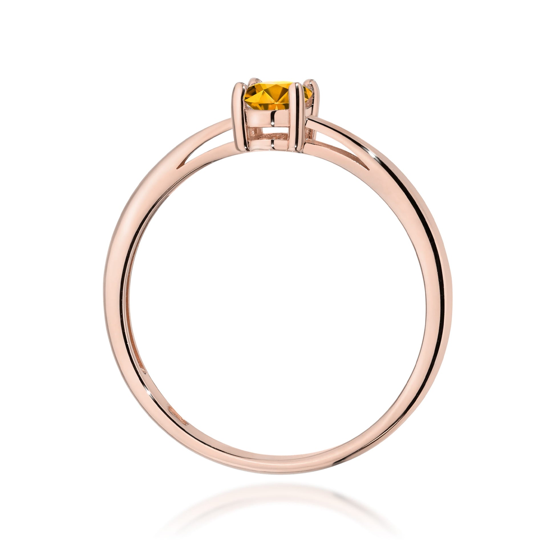 Inel Aur 14K W0685 Citrin 0,60ct