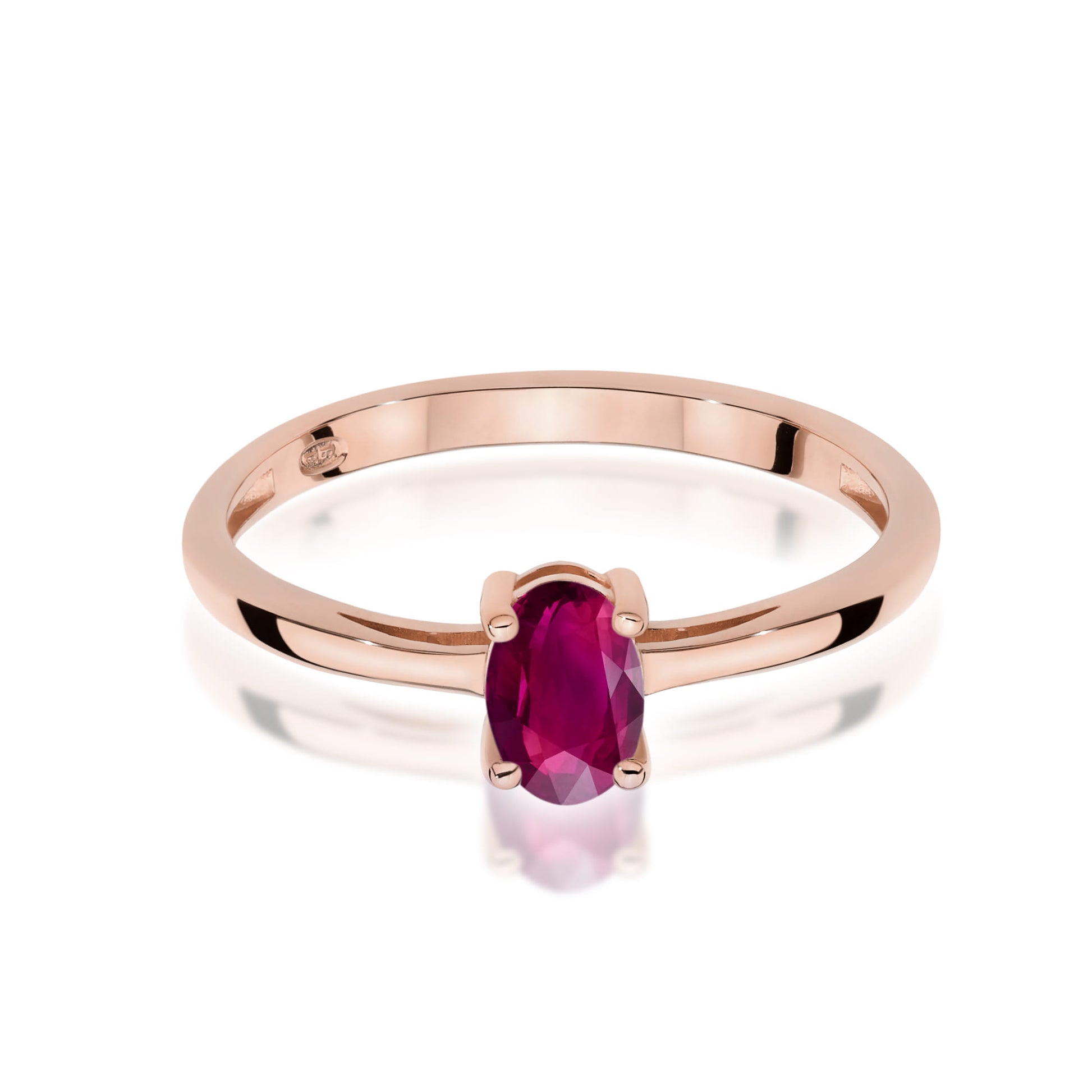 Inel Aur 14K W0685 Rodolit 0,50ct