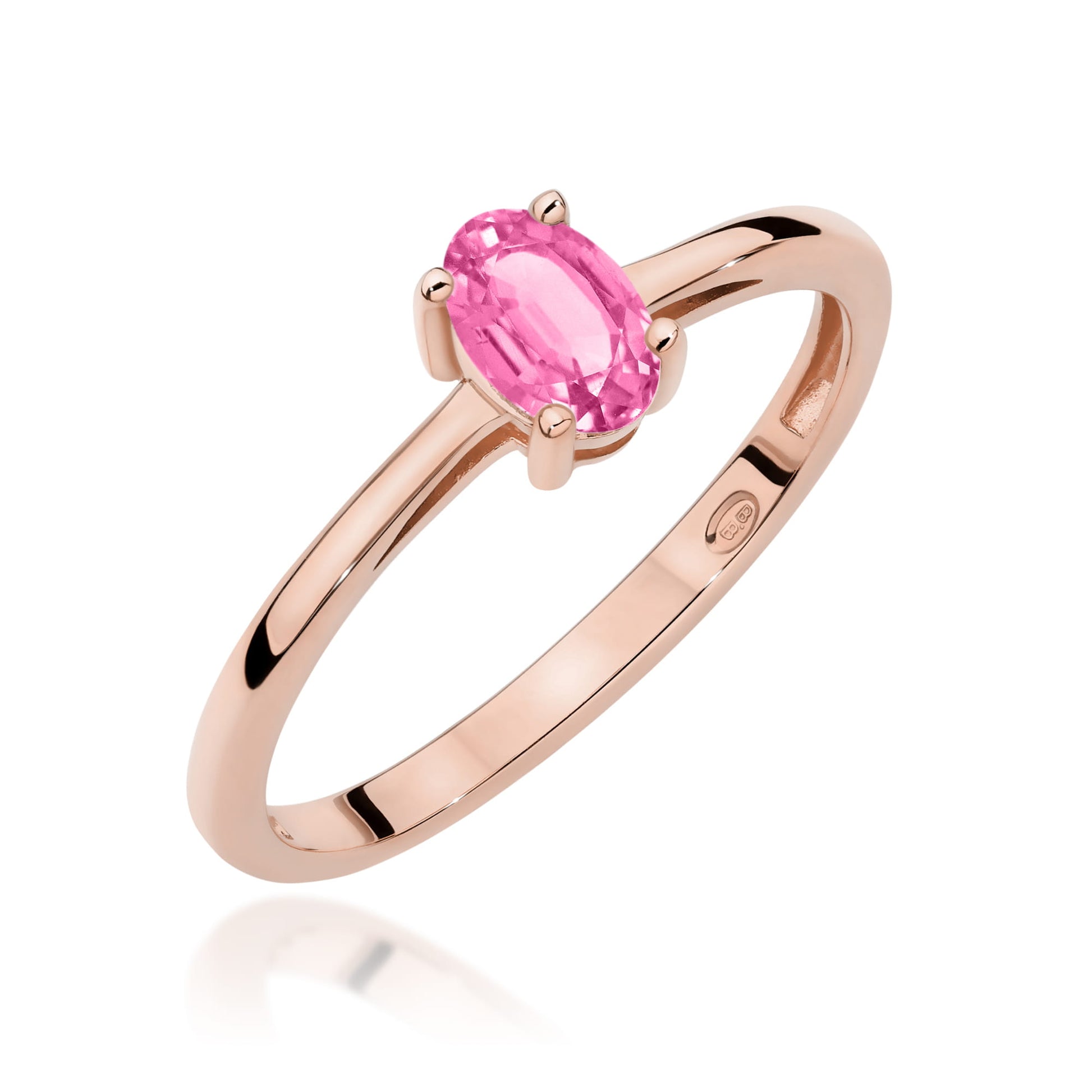 Inel Aur 14K W0685 Topaz Roz 0,50ct