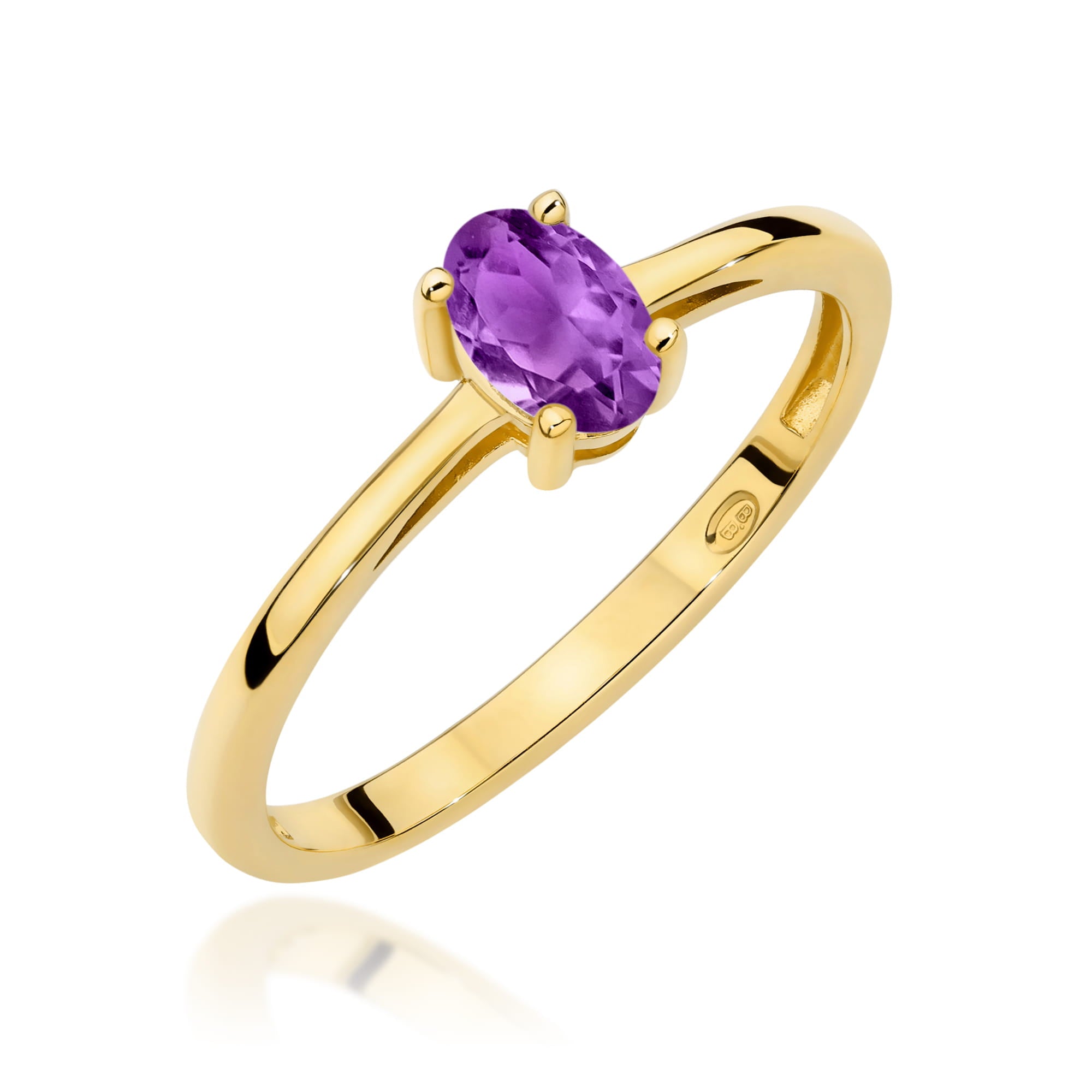 Inel Aur 14K W0685 Ametist 0,40ct
