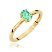 Inel Aur 14K W0685 Smarald 0,40ct