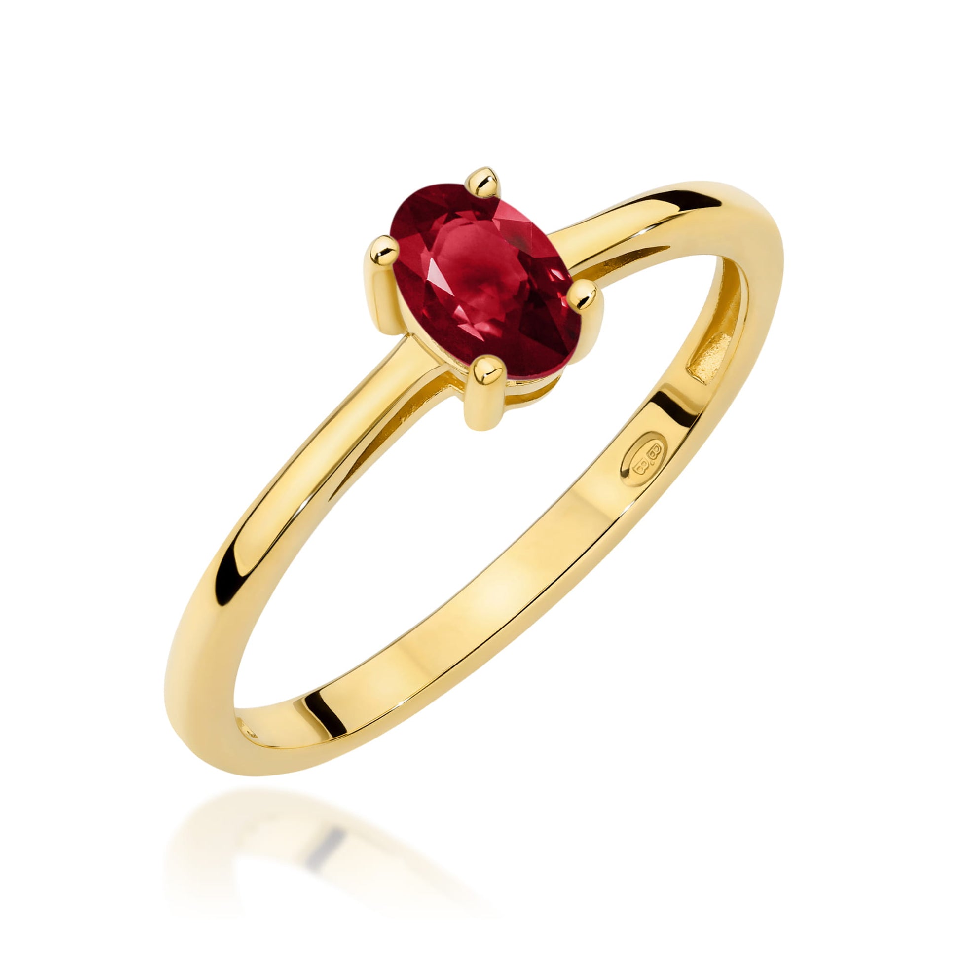 Inel Aur 14K W0685 Granat 0,50ct