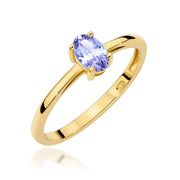 Inel Aur 14K W0685 Tanzanit 0,40ct